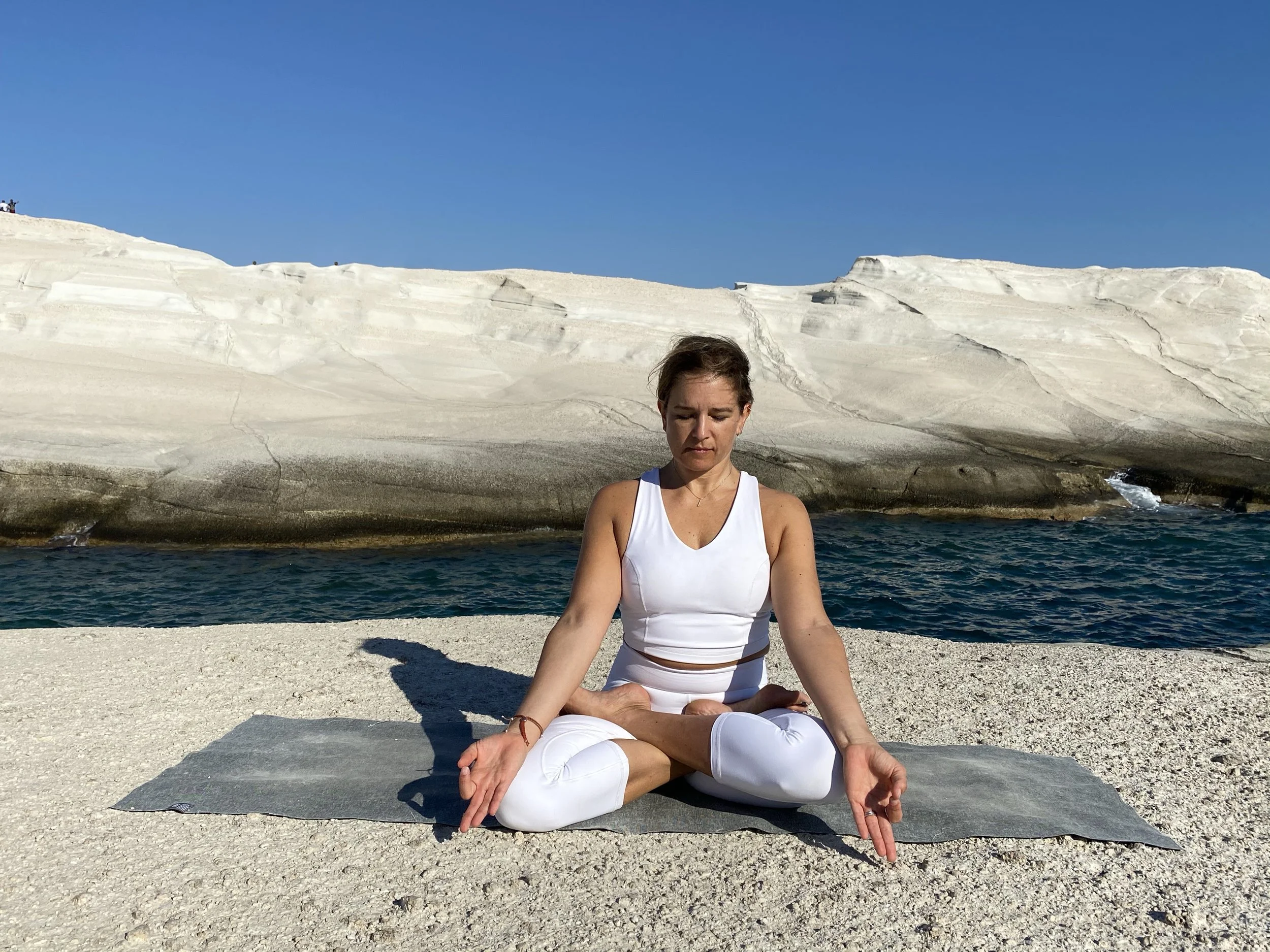 Petra in lotus position