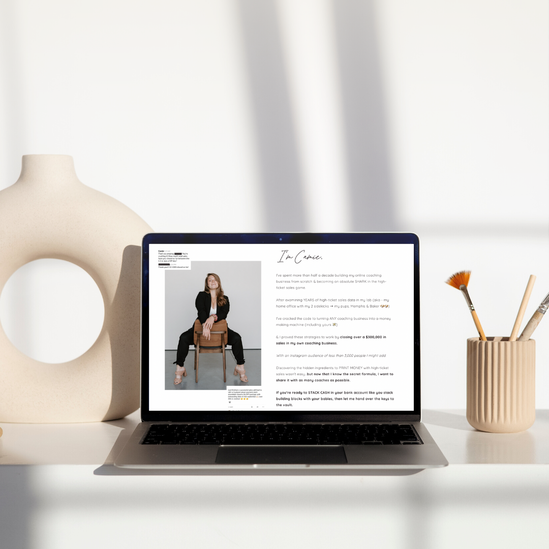 High-Ticket Sales Coach Sales Page