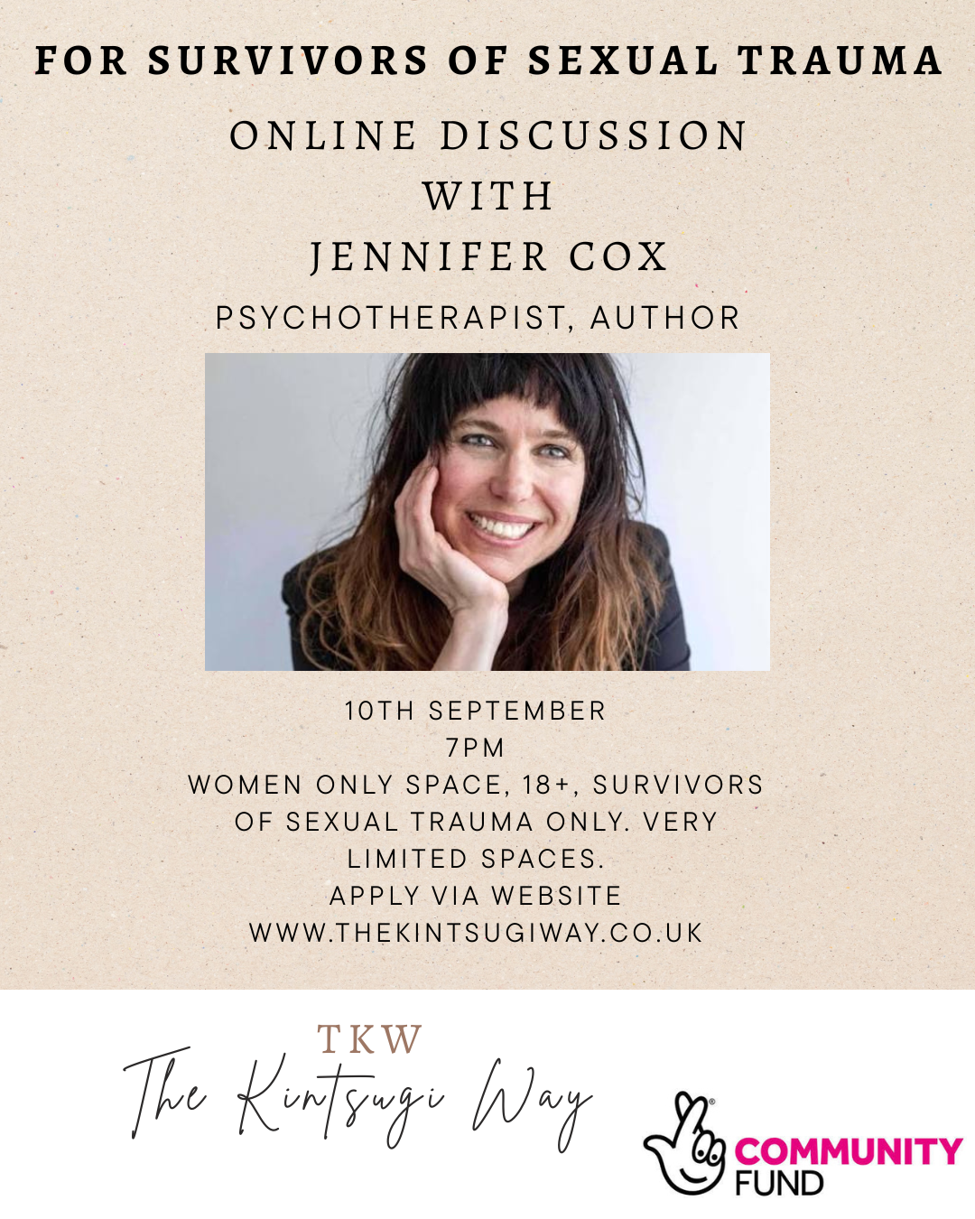 Online Discussion with Jennifer Cox
