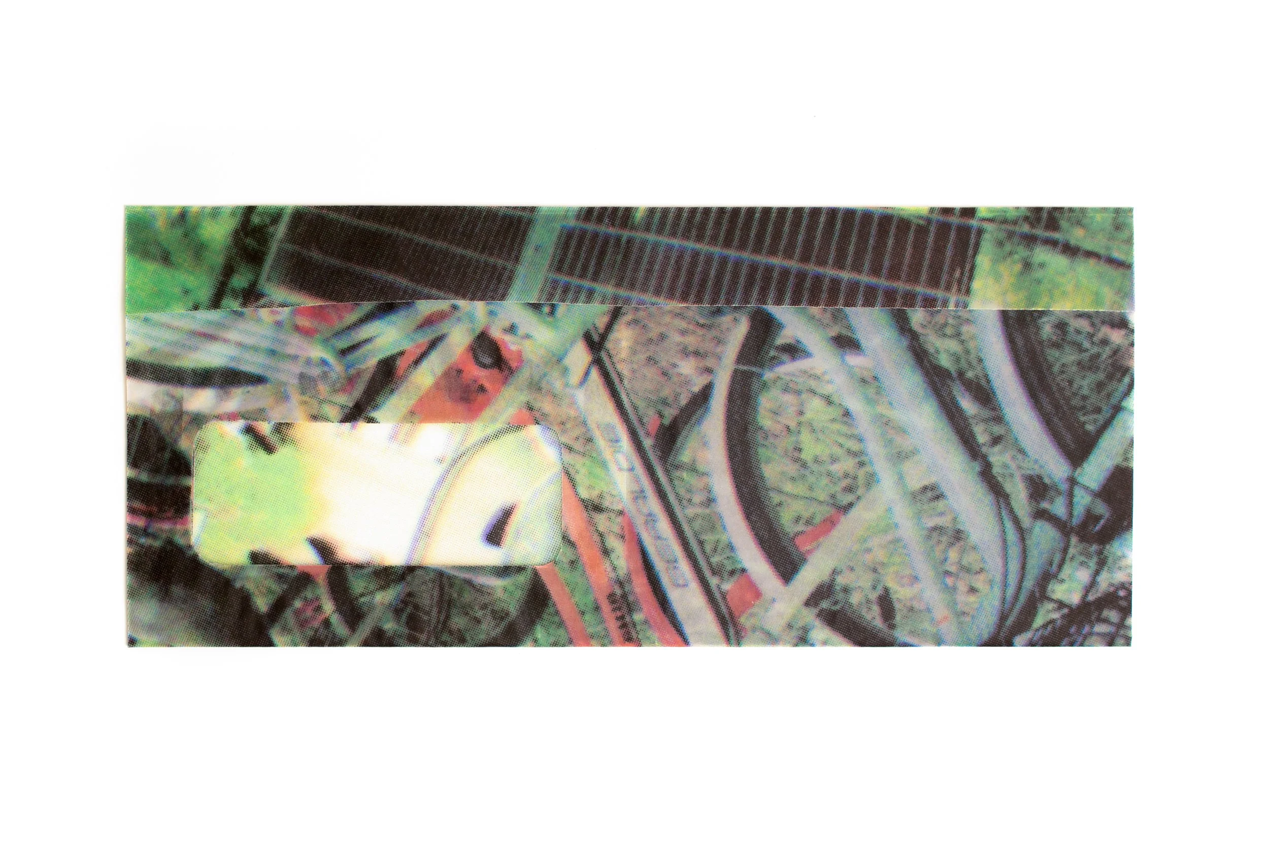 "Day off in Kyoto",  4 1/8" by 9 1/2", silkscreen on vellum. 