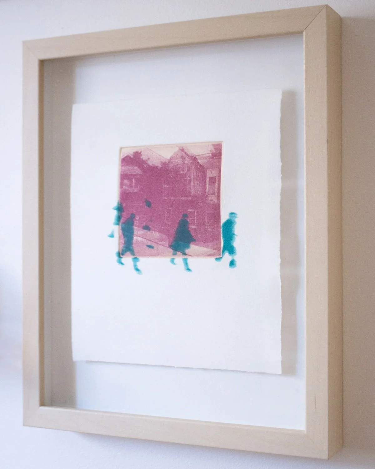 "The Places You’ll Go", 6" by 7", photointaglio, chine collé, and UV silkscreen.