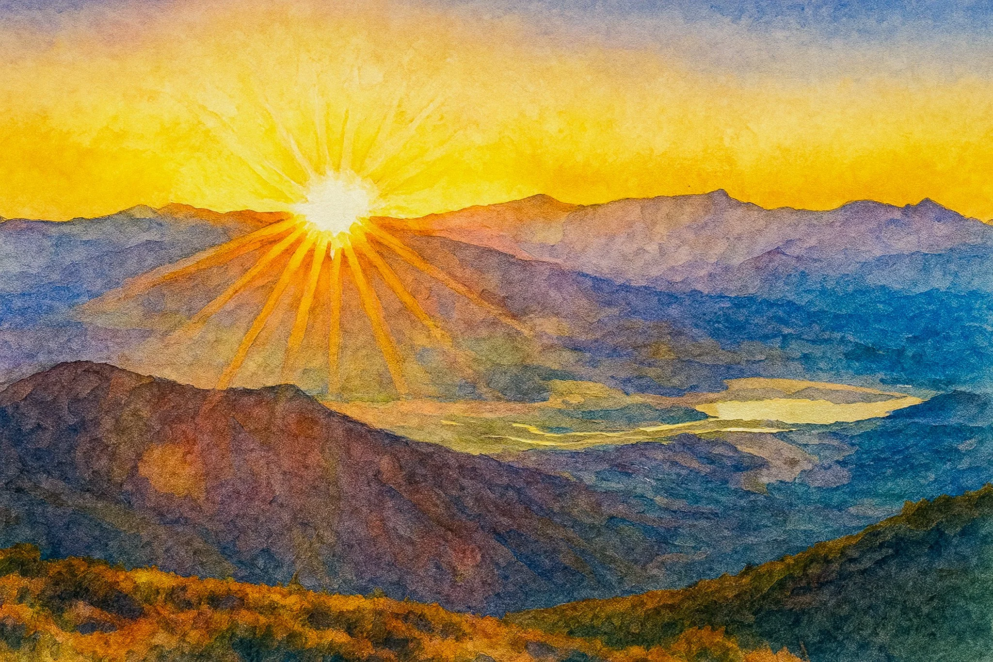 Sunrise Over Horshoe Lake by Clifford Jones.jpg