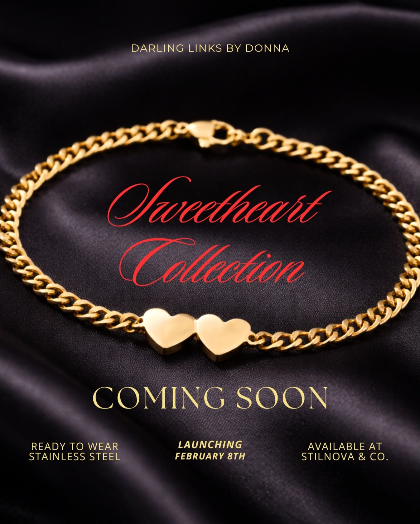 My very first ready-to-wear collection is almost here &amp; she&rsquo;s a sweetheart! &hearts;️

Introducing the Sweetheart Collection &mdash; handcrafted with love, made to last &amp; can be worn for everyday wear. From bow earrings to clasped brace