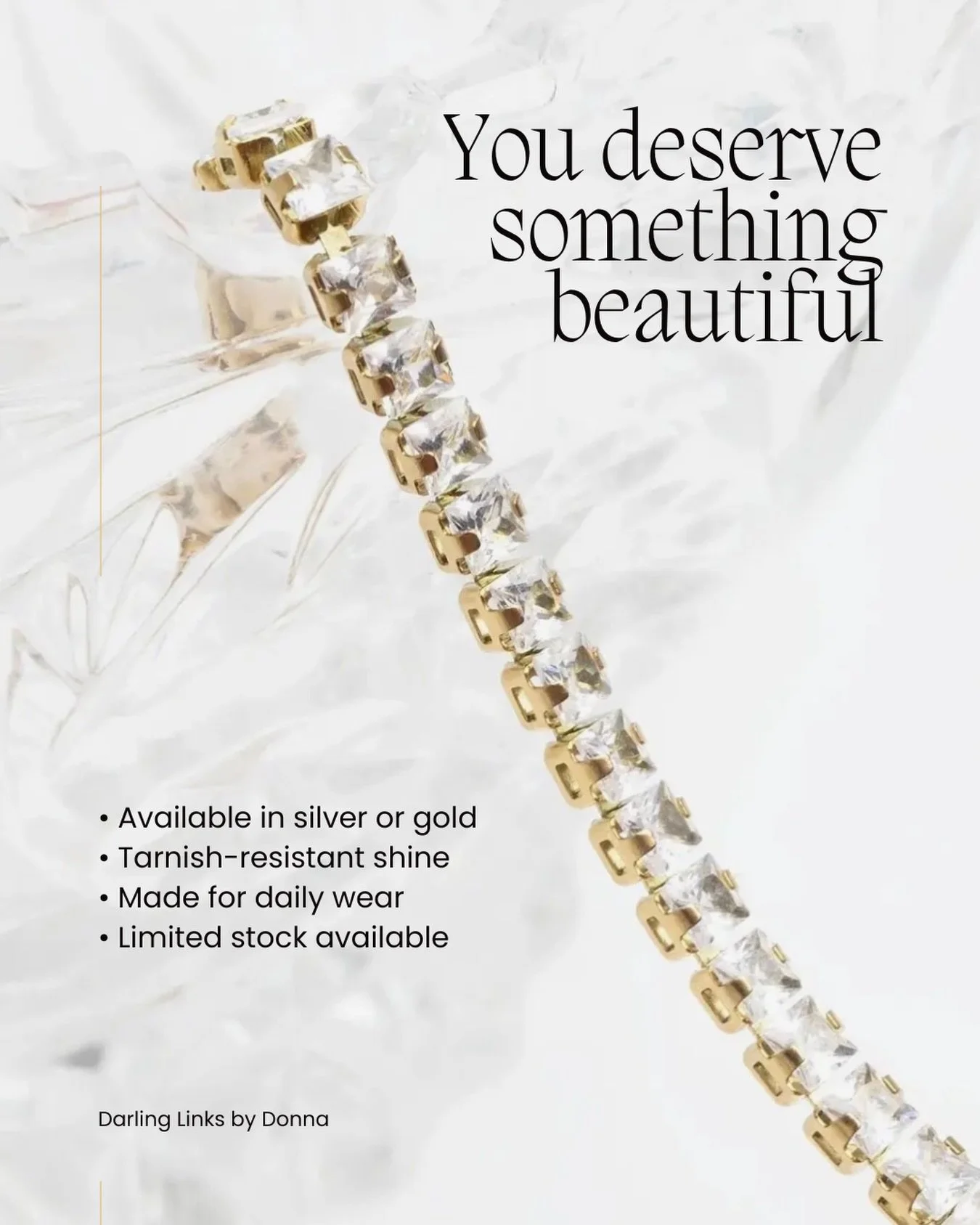 One of the most timeless piece anyone can own ✨

Our emerald-cut tennis bracelet is perfect for everyday wear &amp; adding just the right touch without overpowering your look. Subtle on the wrist, impossible to overlook 💎

This beauty will make its 