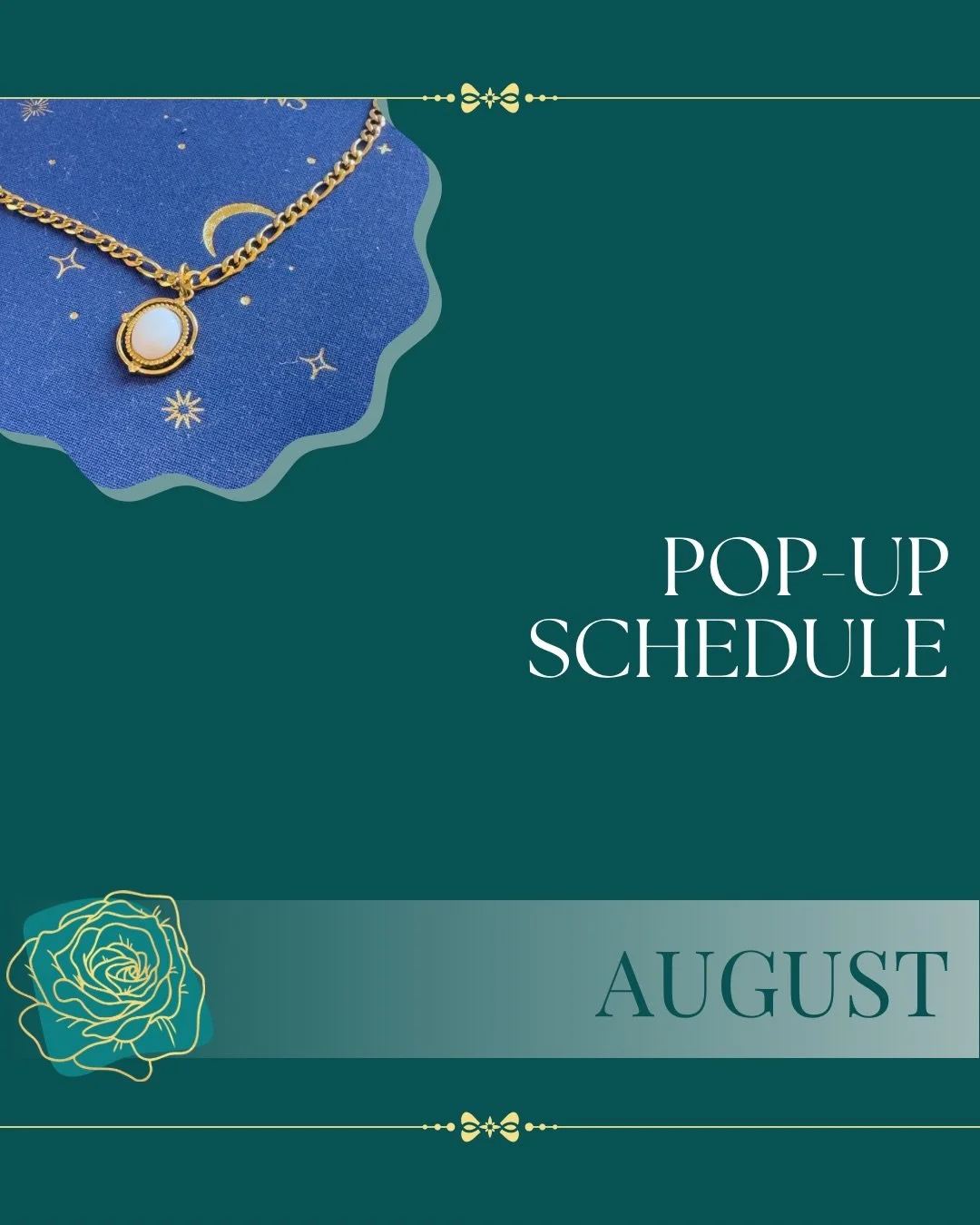 A U G U S T ✨

Let&rsquo;s celebrate the near end of summer break before sending the kiddos back to school! ☀️ 

Whether you&rsquo;re treating yourself to a little self-care, planning a family date or simply checking permanent jewelry off your summer