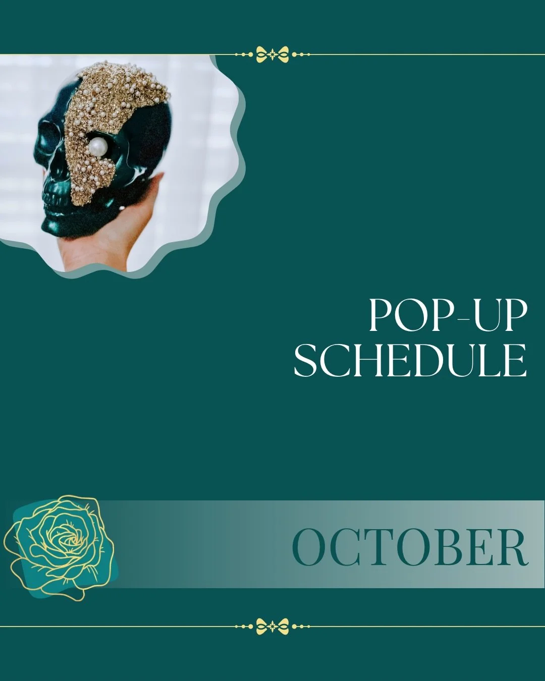 O C T O B E R 🎃

Spook season (&amp; fall) is officially here &amp; I can&rsquo;t wait to see you all more this month! 🍁

Studio appointments still available with link in bio. Saturdays are now limited so book while you can!

#permanentjewelry #per