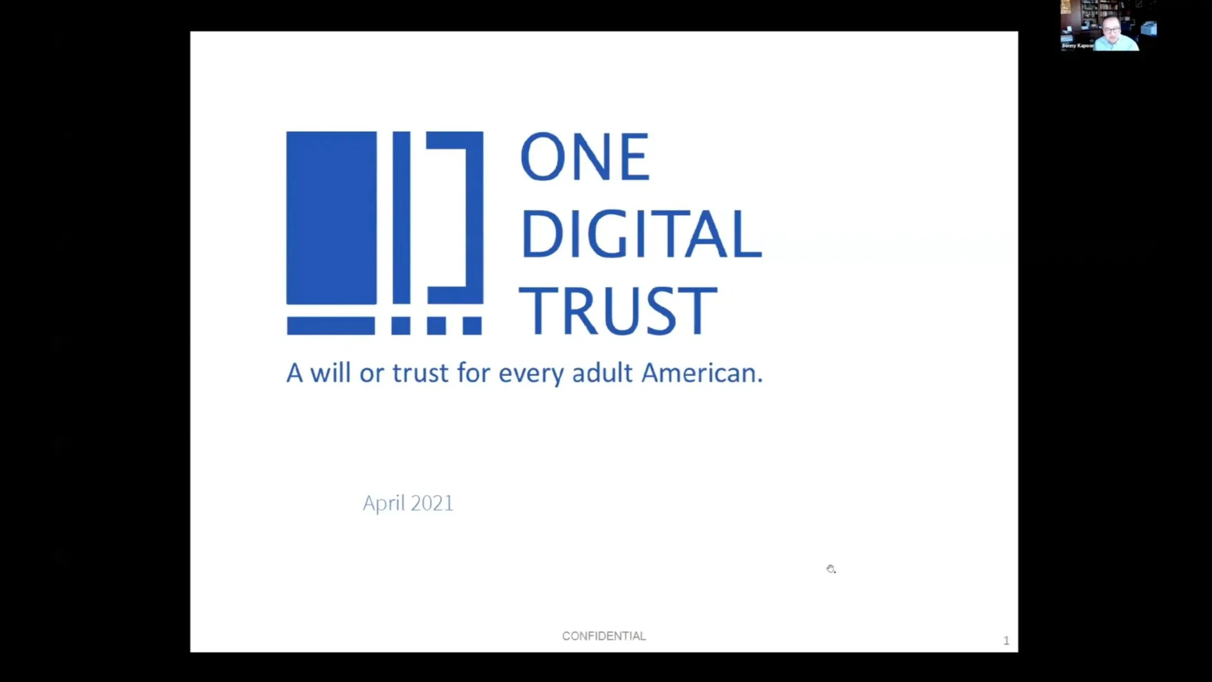 One Digital Trust Pitch and Q&A