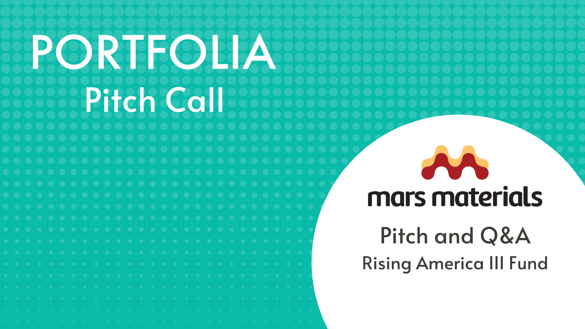 Mars Materials Pitch and Q&amp;A