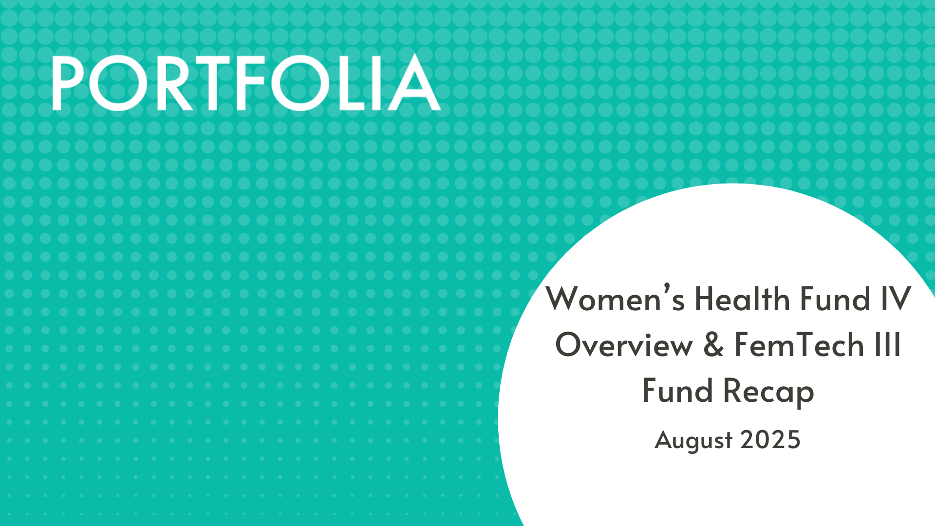 WH4 Overview &amp; FT3 Portfolio Recap