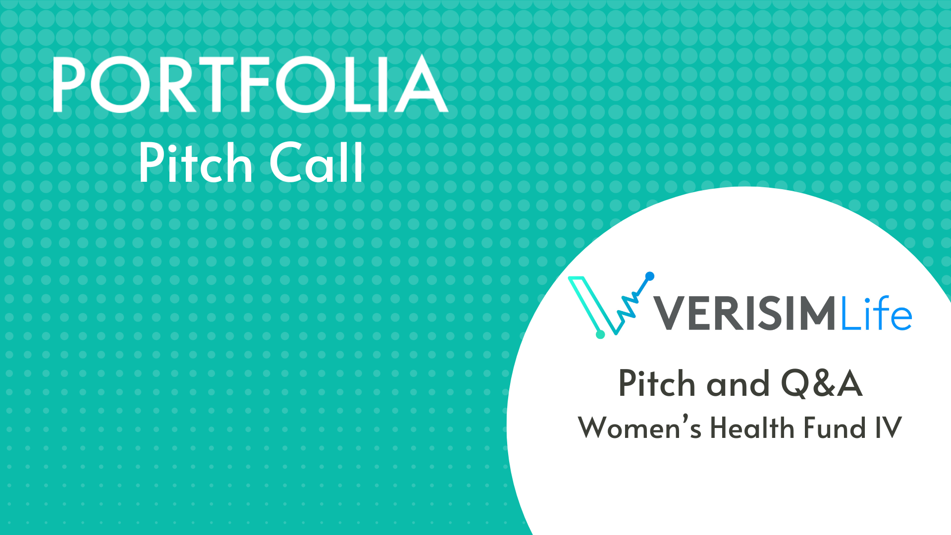 VeriSIM Pitch and Q&amp;A
