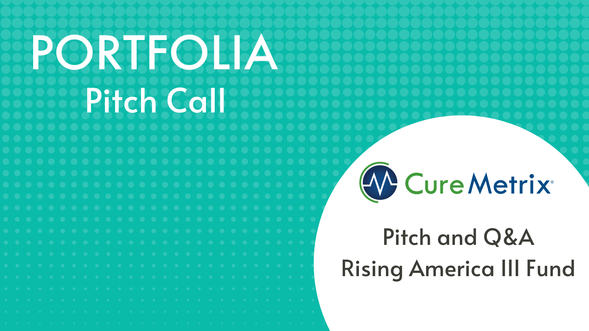 CureMetrix Pitch and Q&amp;A
