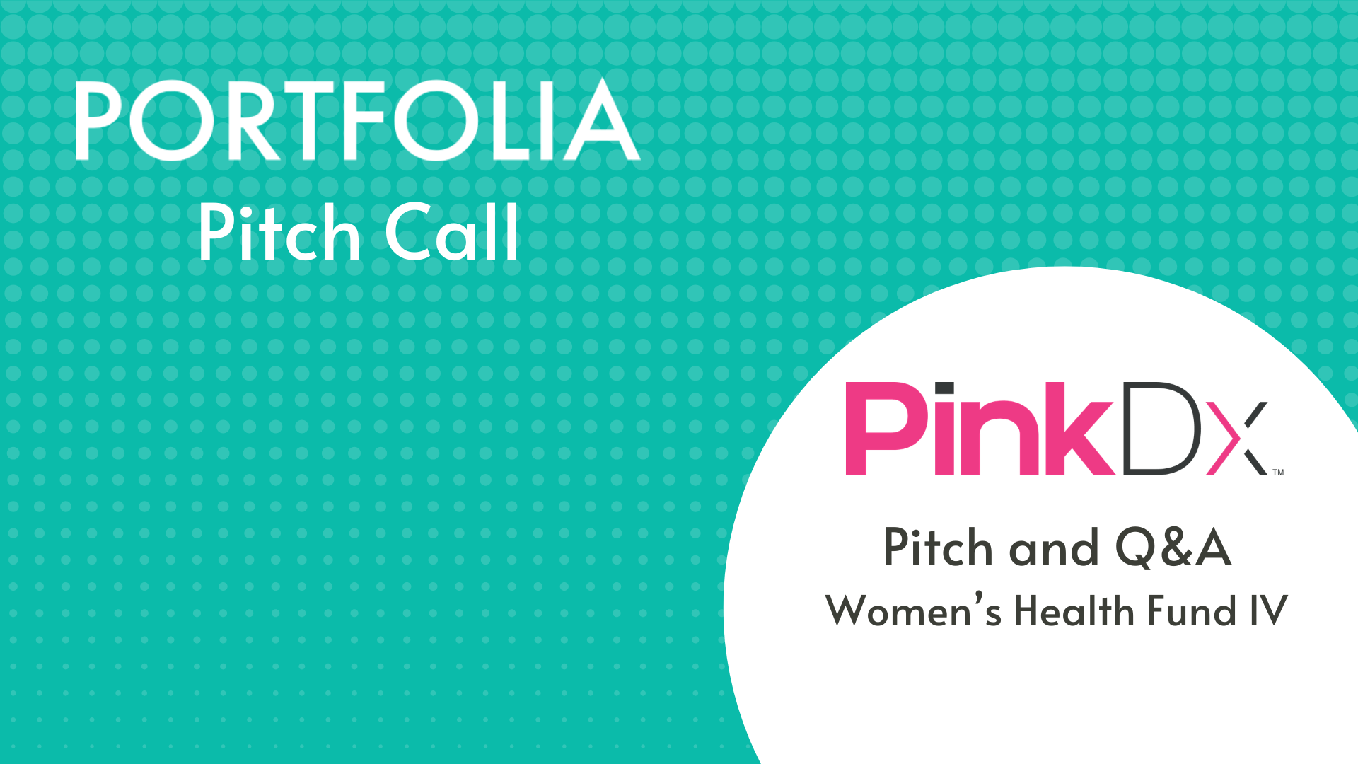 PinkDx Pitch and Q&amp;A