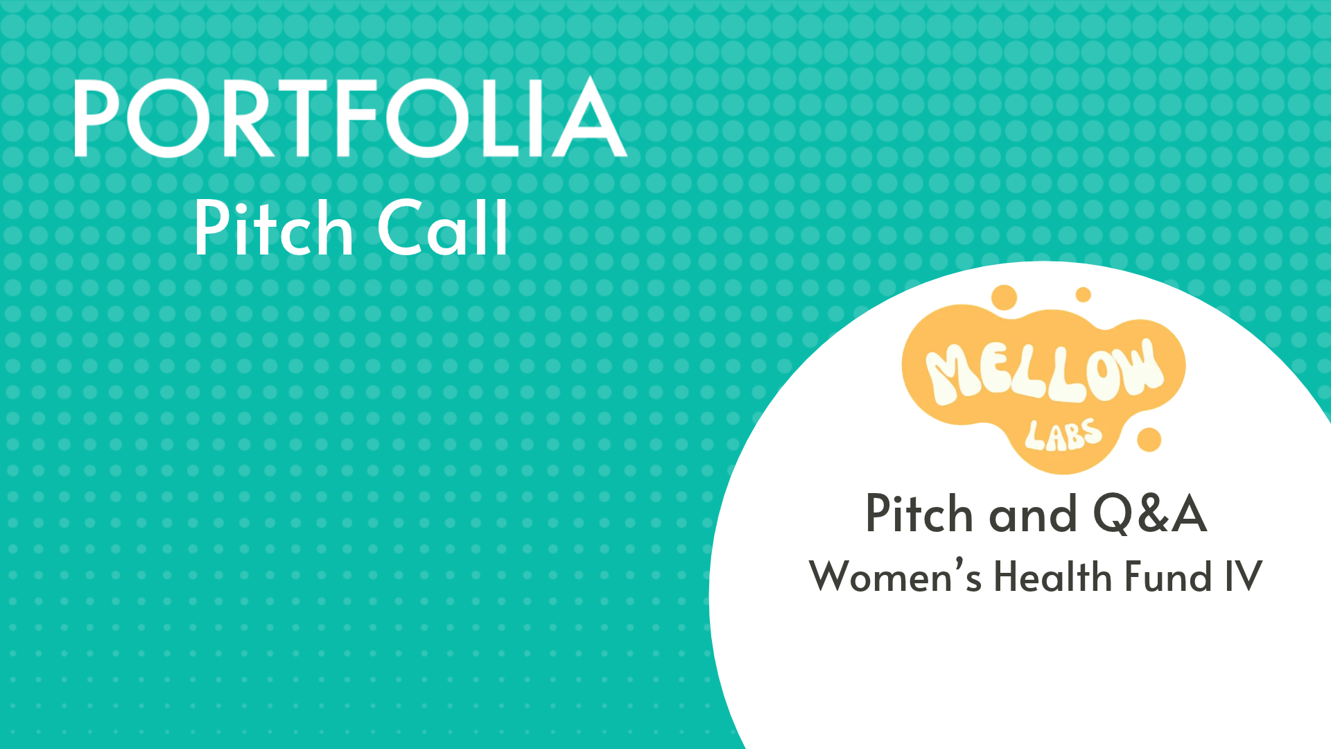 Mellow Labs Pitch &amp; Q&amp;A