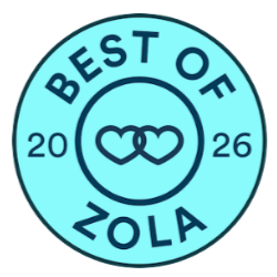 Zola Best of 2026 Logo for Charlotte Wedding Planner