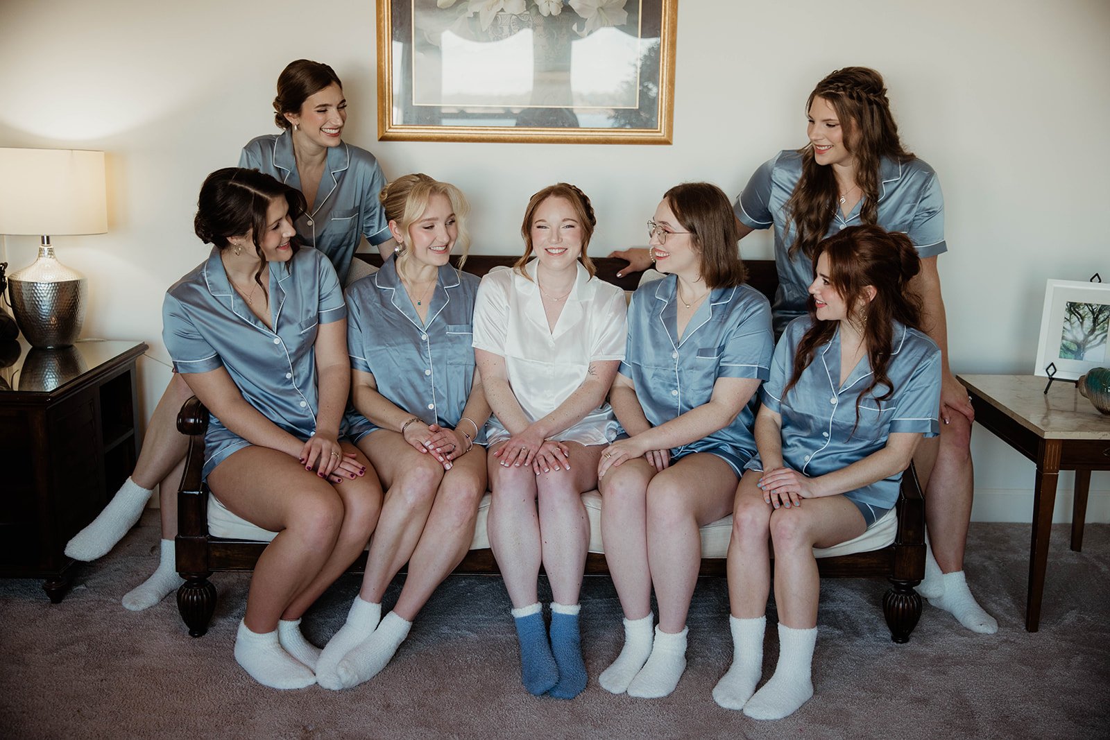 Bride getting ready for wedding ceremony, planned by Charlotte Wedding Planner