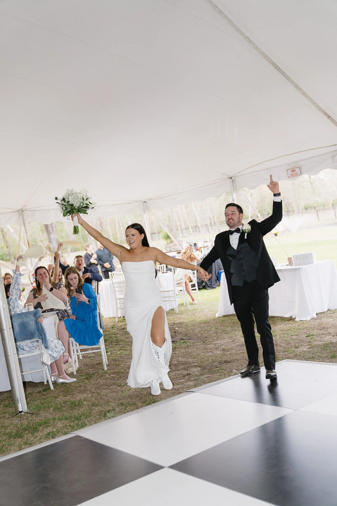 tented wedding planned by a Charlotte wedding planner