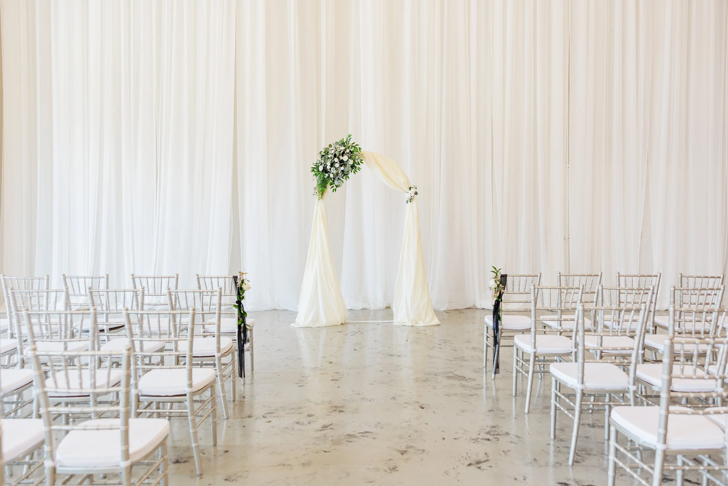 Wedding ceremony set up by Charlotte Wedding Planner