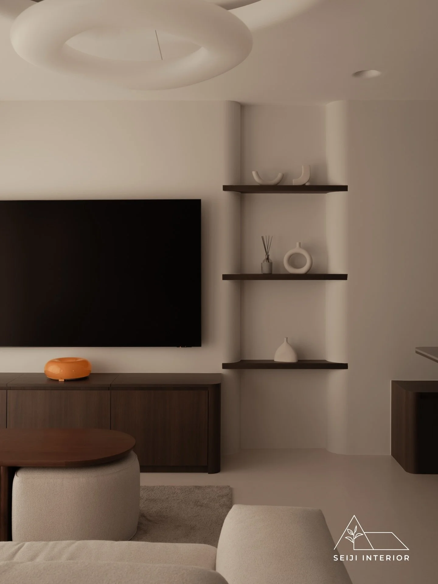 The heart of the home.

Our focus for this highlight was intentionality, ensuring every curve and every light source serves a purpose in creating a peaceful atmosphere.

It is the ultimate living retreat right in Pasir Ris.

Stay tuned for upcoming h