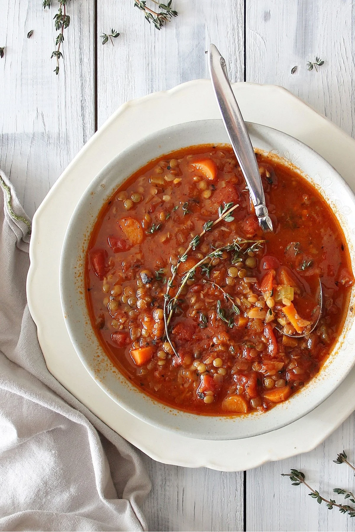 Tuscan Lentil Soup (GF, DF, Ve)