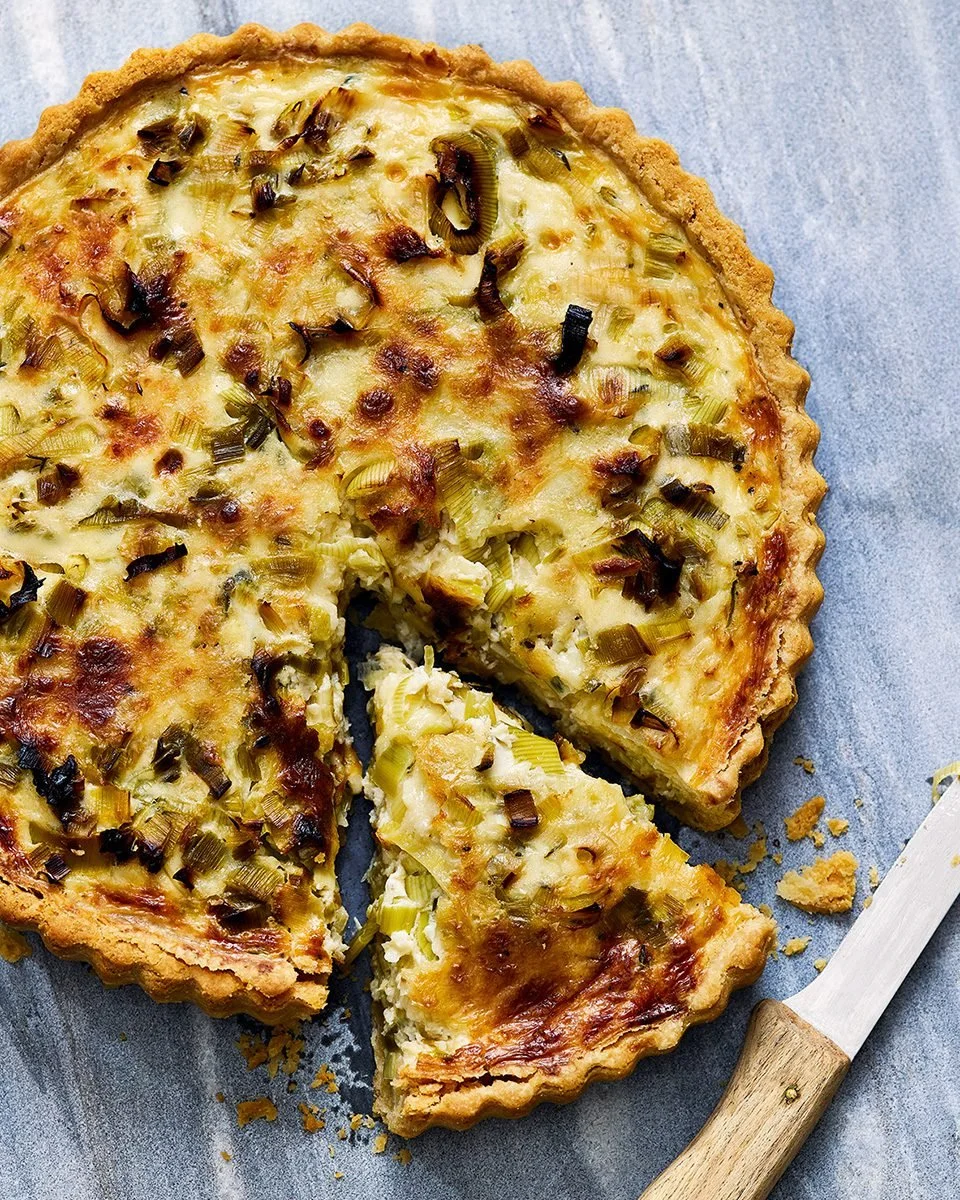Prosciutto, Caramelised Leek & Parmesan Quiche