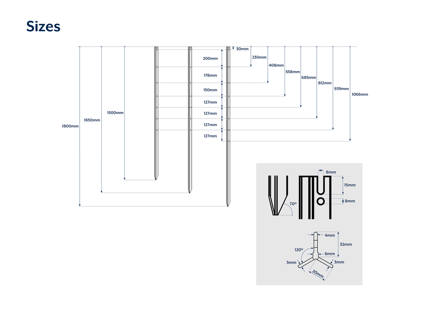 Steel Y Posts Black — Bayonet | Premium Fencing, Netting & Roofing