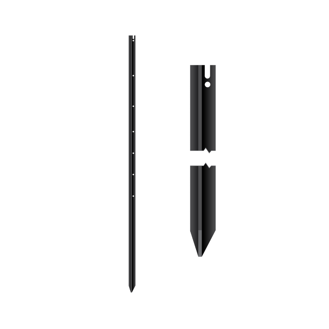 Steel Y Posts Black