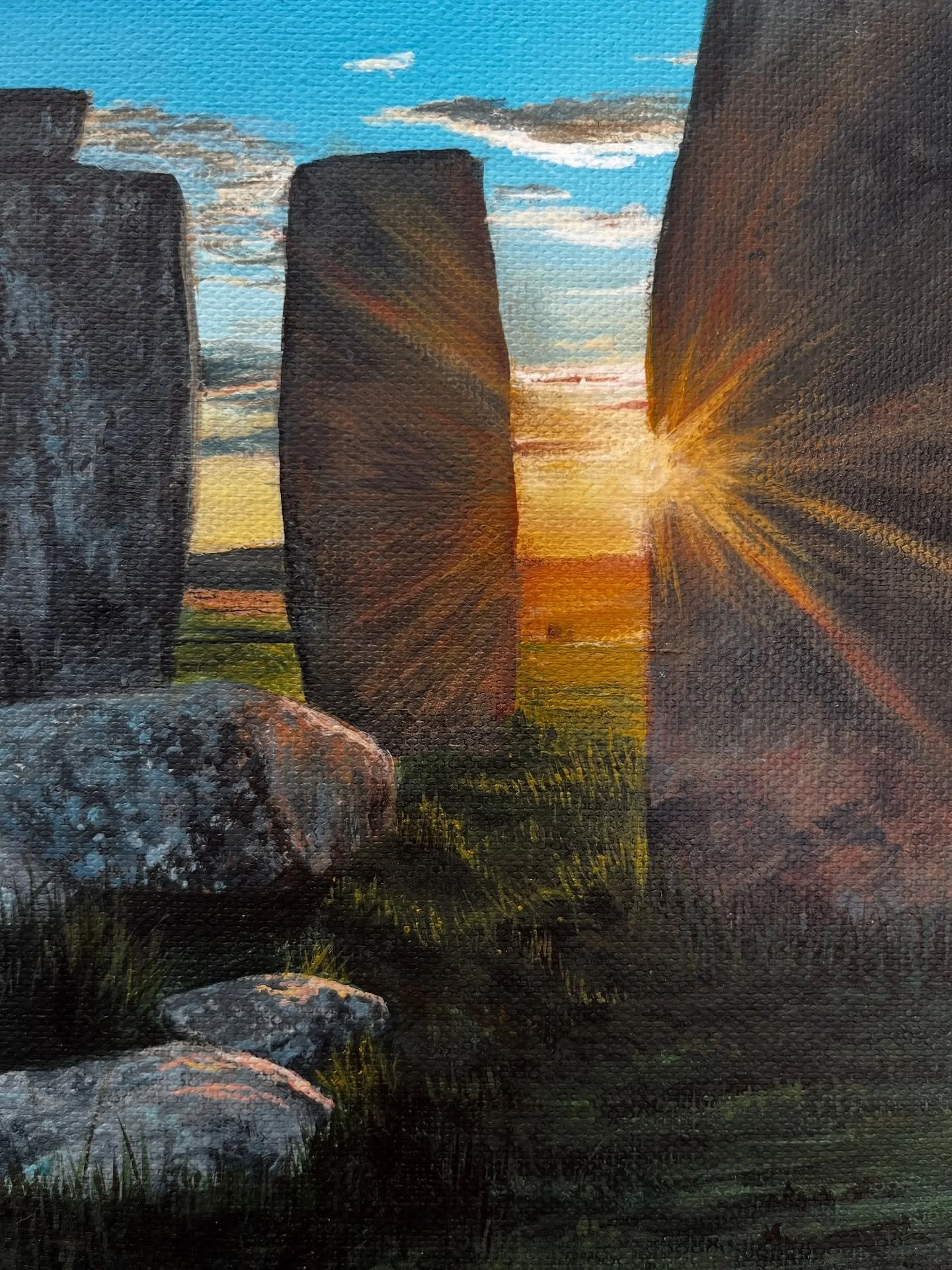 It&rsquo;s all in the little details 

#artist #acrylicartist #landscapes #wiltshire #cornwall #trending #oliviadean #artistsofinstagram