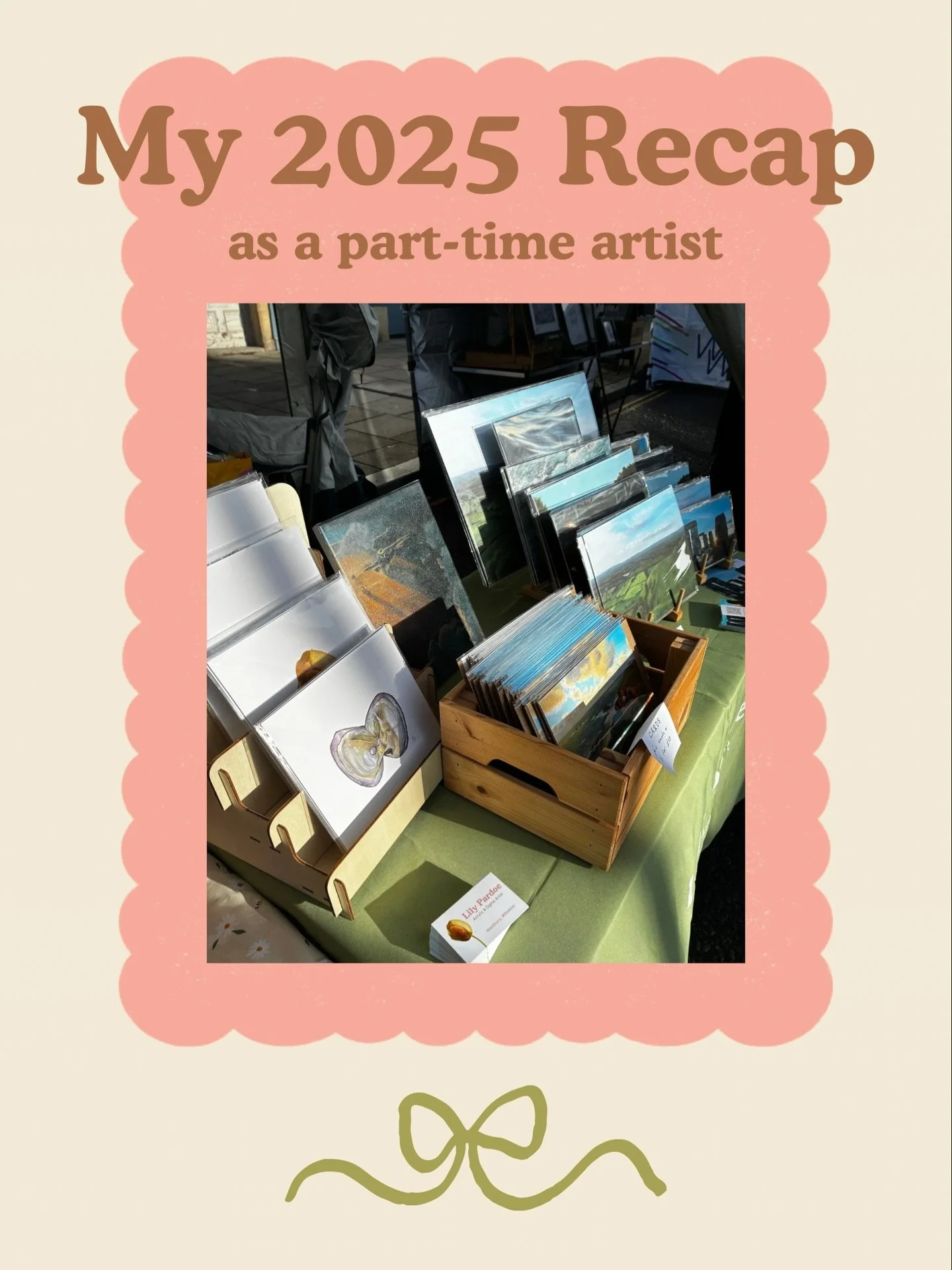 When 2025 started, I was unemployed and had every intention of finding a full-time job and painting as a little hobby. I&rsquo;m so glad that I found the job I have now which has allowed me to pursue my creative interests in 2025. 

I am so grateful 