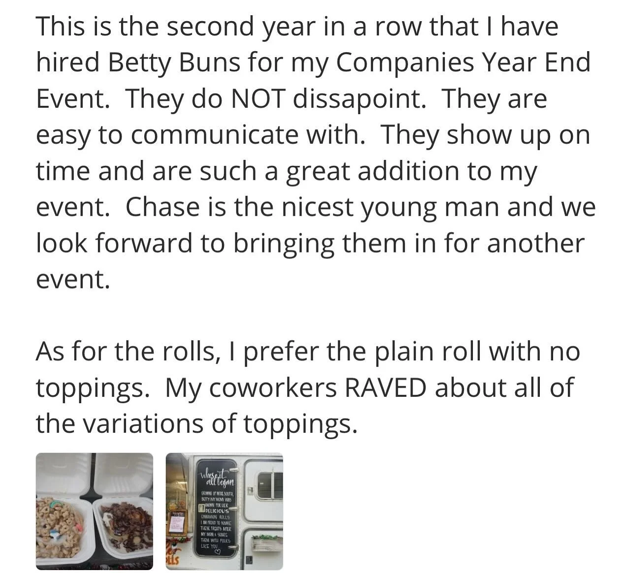 Reviews like this make our day, week, year🥰 Making people happy is what it&rsquo;s all about and we appreciate our customers so very much❤️