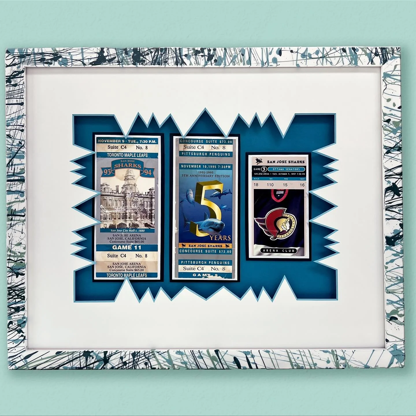 End of hockey season is a great reminder to frame your memorabilia at your local frame shop! It&rsquo;s never too late to frame your keepsakes, even the ones that have been in your desk drawer since the nineties! 

Our client has such fond memories o