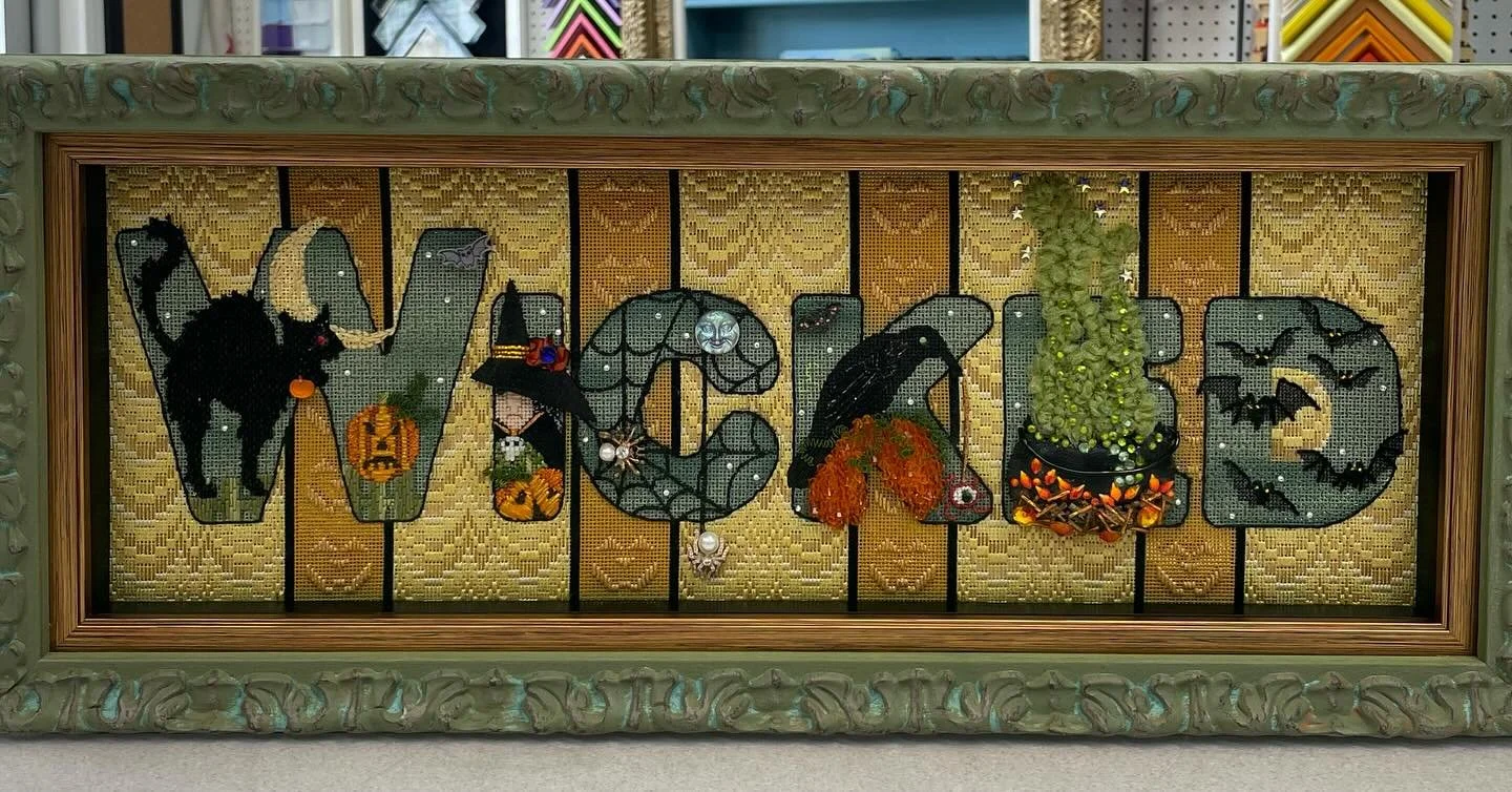 Parents, don&rsquo;t steal candy, that is too wicked. Use your words. Ask the kids first. (Hee Hee Hee.)
#needlework #needleart #truvue