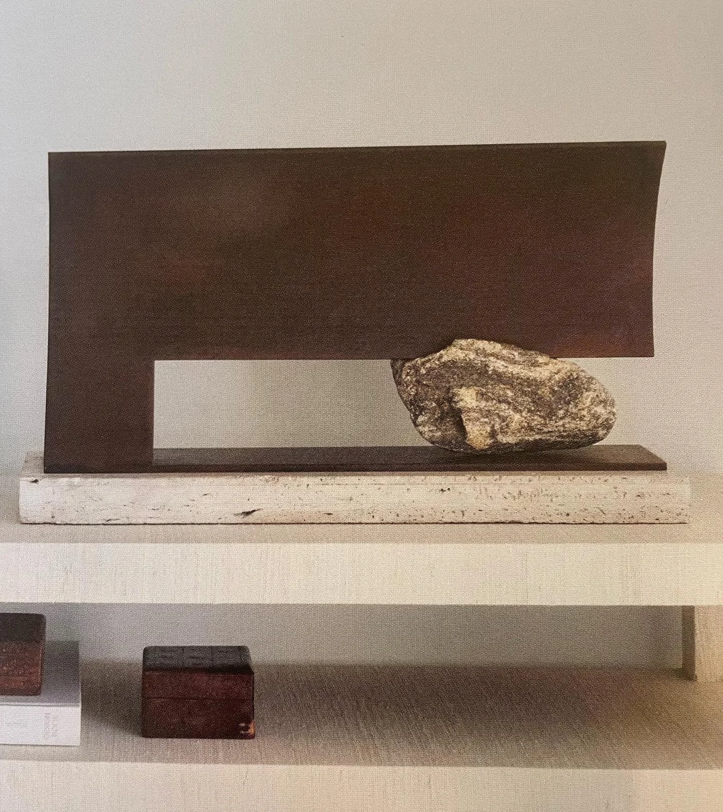 &ldquo;Open thought&rdquo;, 1989 iron and stone #ElisaArimany