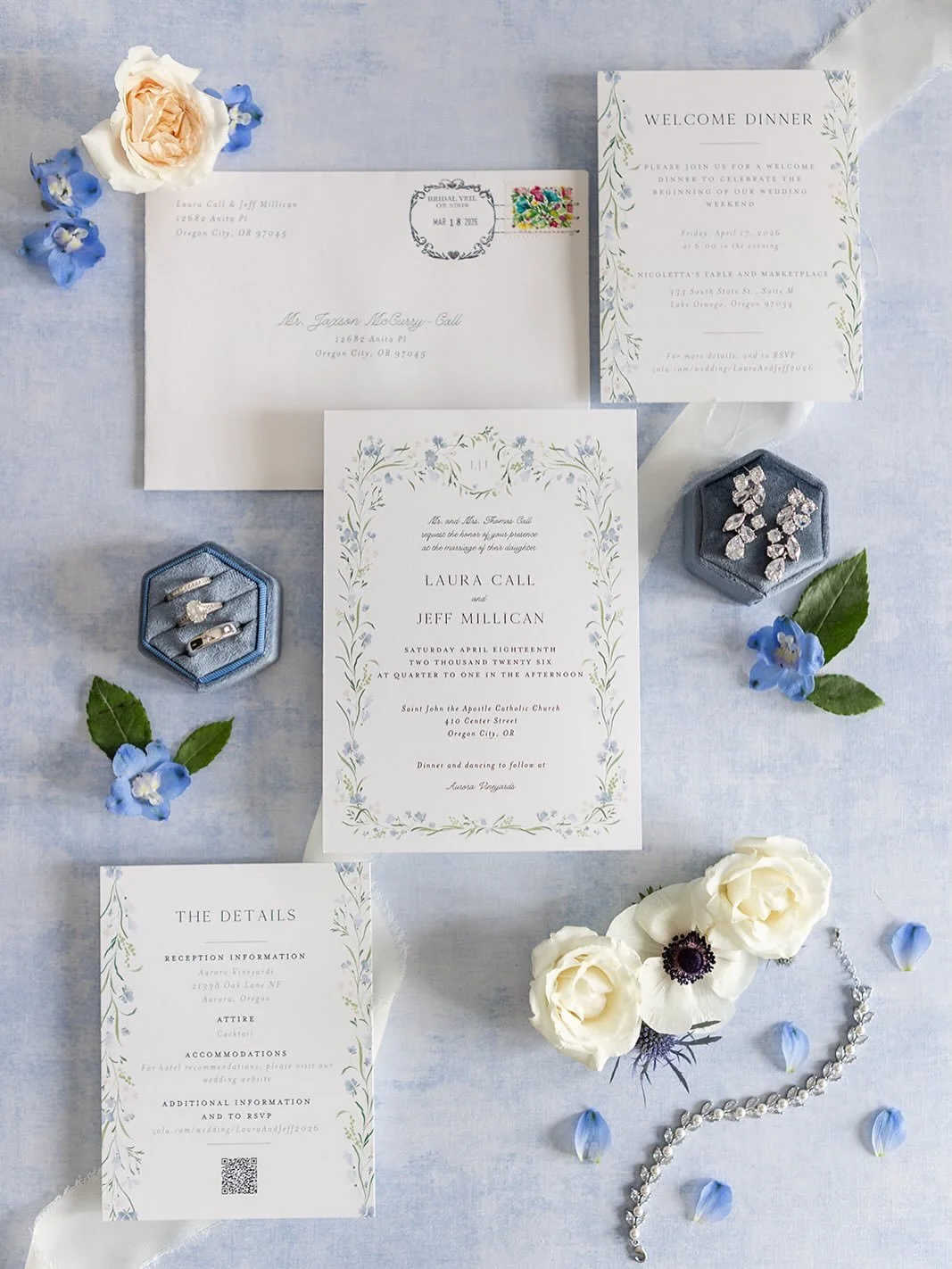 It was an absolute dream to coordinate this wedding 💙
&bull;
The wedding day vendors that made it all possible:
@kateholtphotography 
@auroravineyands.events
@s.a.s.eventplanning
@paradox_productions
@luxsucreweddings 
@cutsforths_market
@aceevent.r