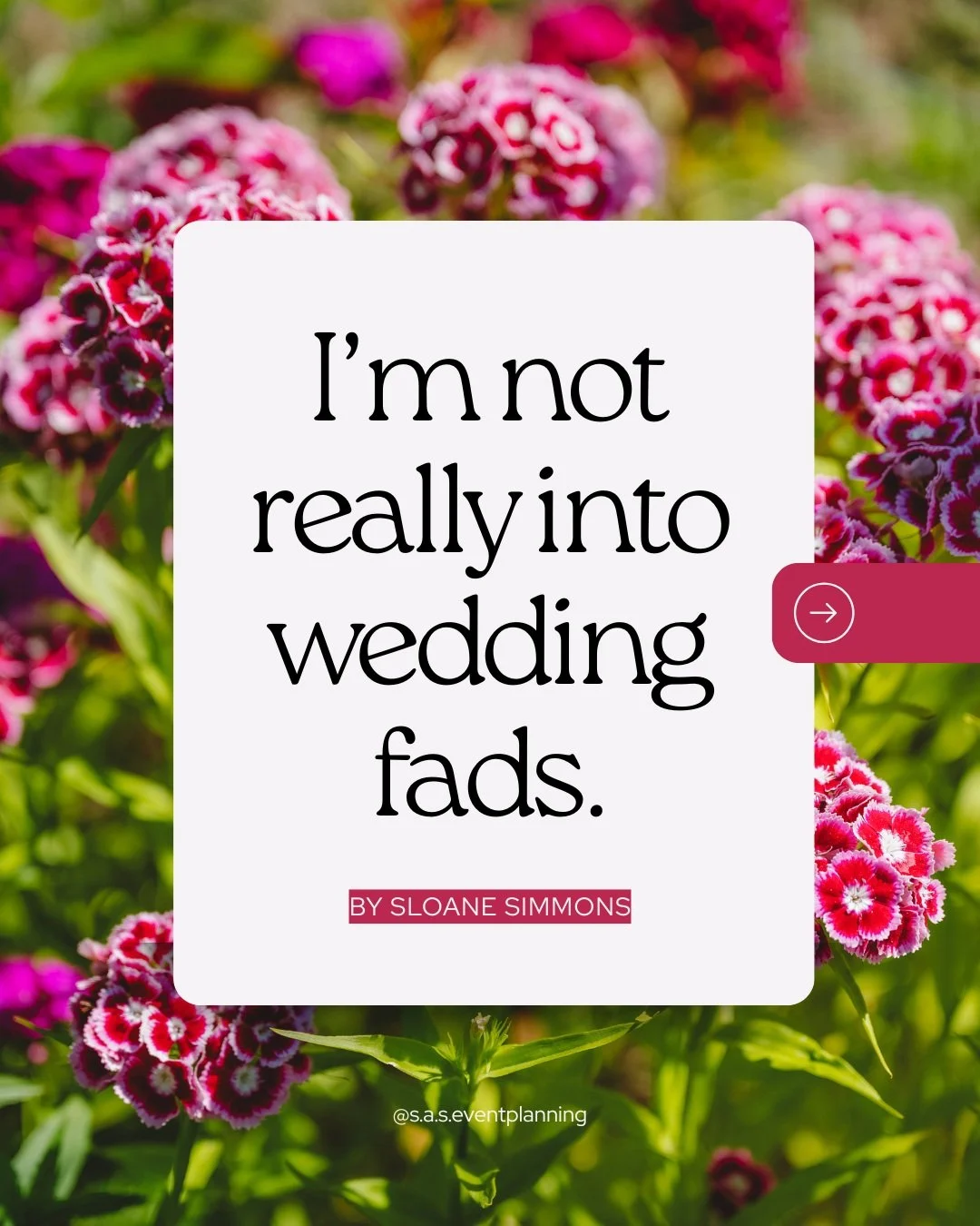 Your wedding does not need to look like everyone else&rsquo;s to be beautiful.
.
It doesn&rsquo;t need the newest trend, the most elaborate installation or a perfectly curated moment every five minutes. It needs to feel like the two of you.
.
Yes, I 