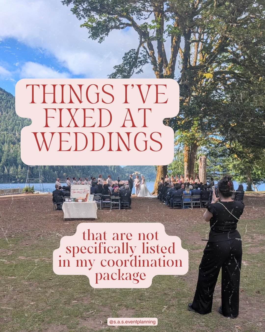 None of these things are technically listed in my coordination package&hellip; but they&rsquo;re always included anyway.
Most of the time, my couples don&rsquo;t even know these things happened until later.
And that&rsquo;s kinda the point 💅🏼
-
-
-
