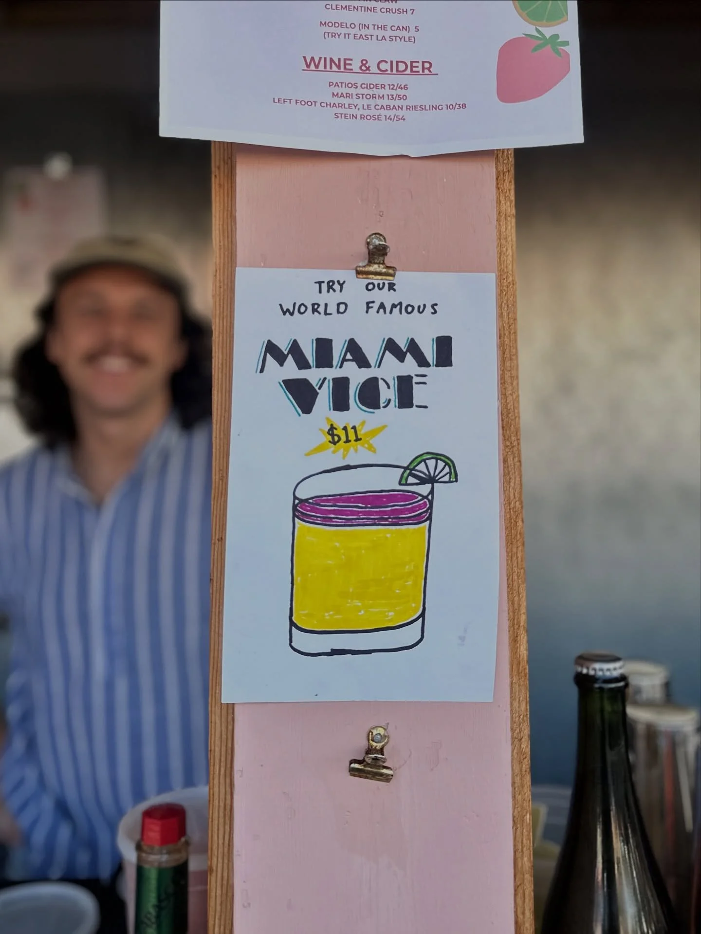 PSA: Miami Vice is about to ghost the menu.

Strawberry + pi&ntilde;a colada, blended into the frozen fever dream that&rsquo;s basically summer&rsquo;s mascot. This is one of your last weekends to grab it before it dips.

Drink it now, thank yourself