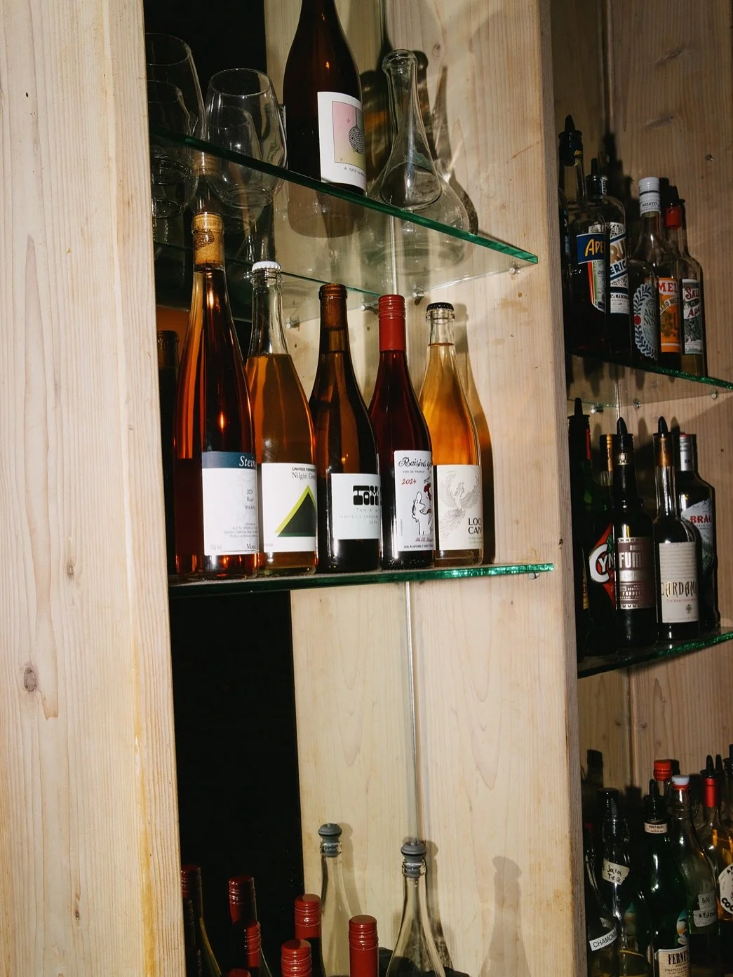 Bottles from Brim and Loose Cannon, existing among their own storytellers.

Meet the Makers &mdash; very cool dudes making very good wine. 7-9 tonite

Bar opens at 3 
Crocodile Palace at 4