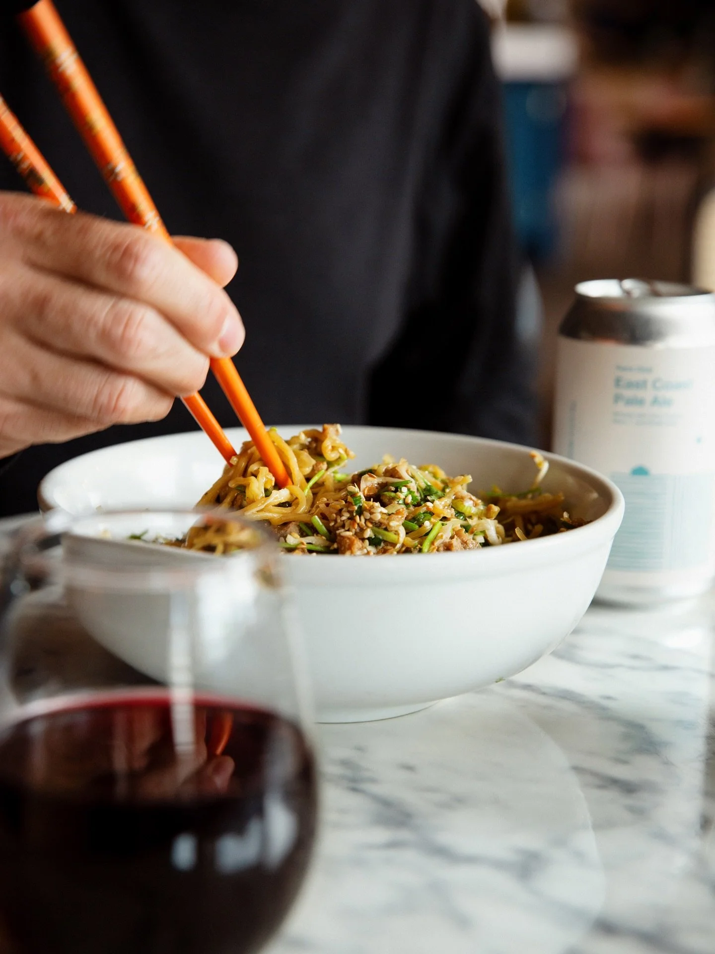 Noodling in good company

Bar opens at 3 
Crocodile Palace at 4
Little Steals happy hour 4-6 
DJ Dusty Staircase 6-9 🪄