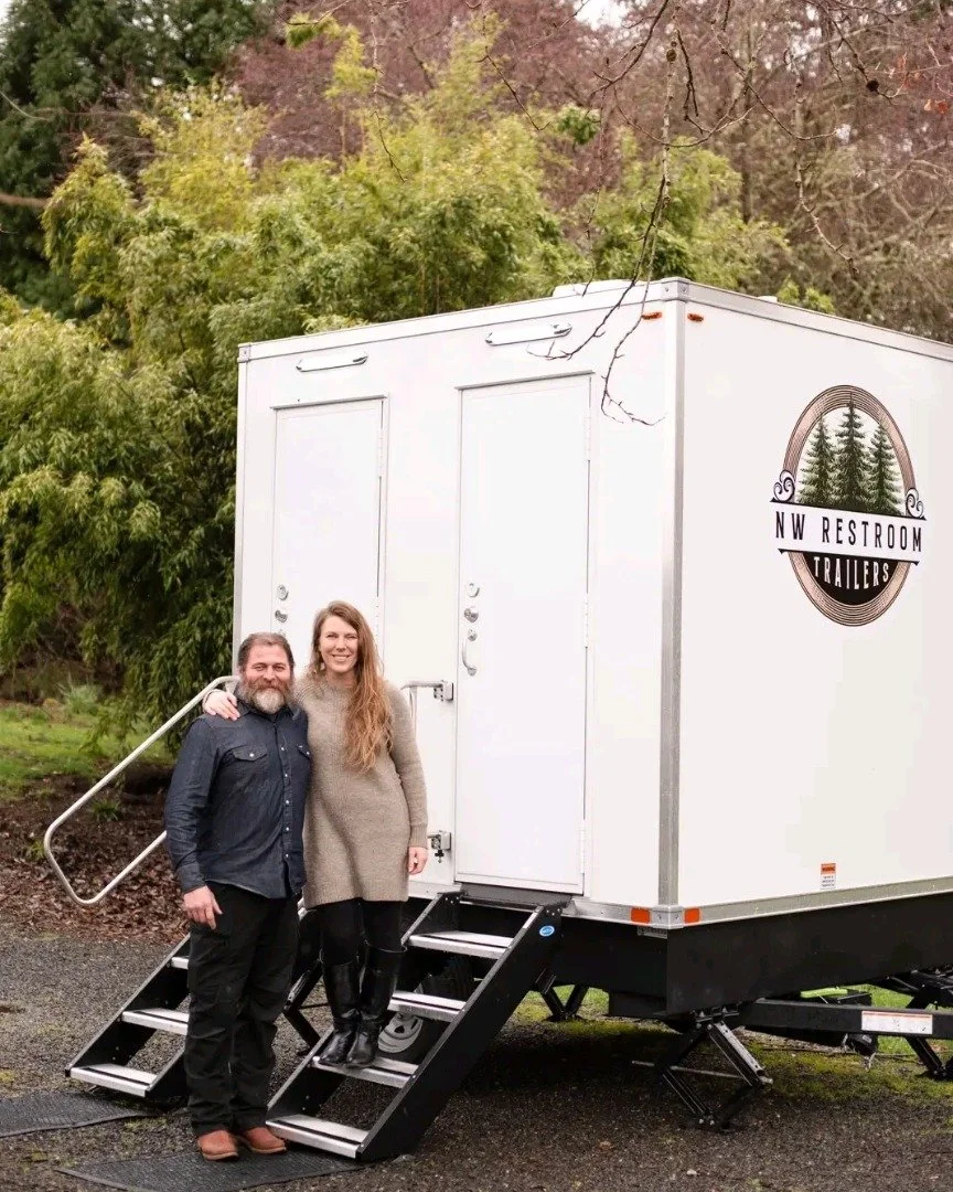 From our family to yours 🤍
We&rsquo;re Ryan and Hannah with Northwest Restroom Trailers, and we&rsquo;re proud to provide clean, comfortable restroom solutions for your events and job sites across Washington.
When you rent from us, you&rsquo;re not 