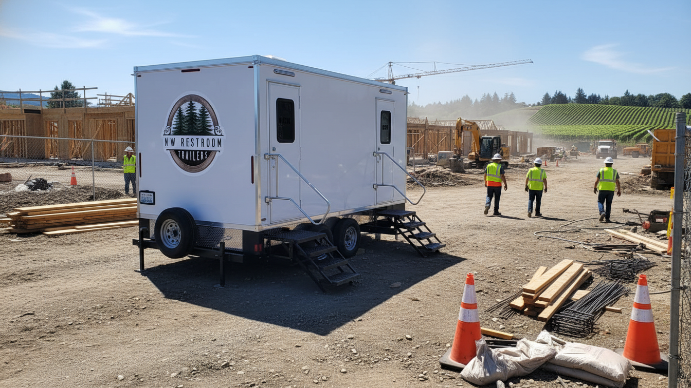 construction restroom trailer rentals Lewis county WA