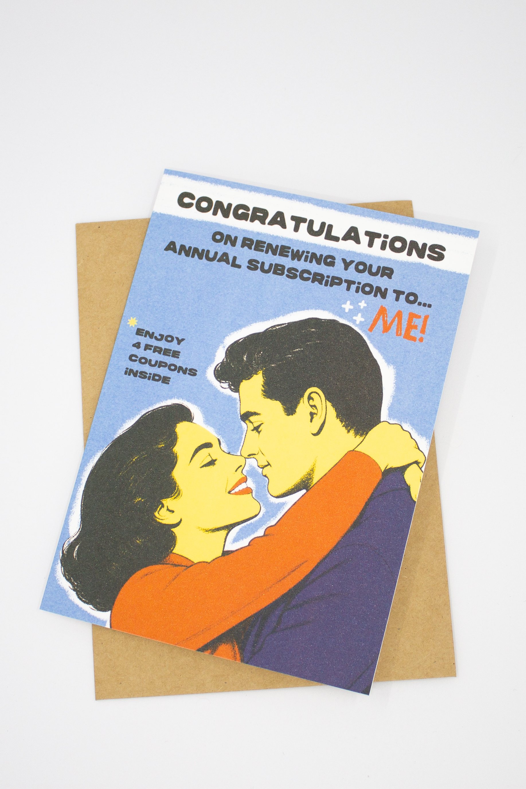Funny Anniversary Card for Husband with Sarcastic Marriage Coupons