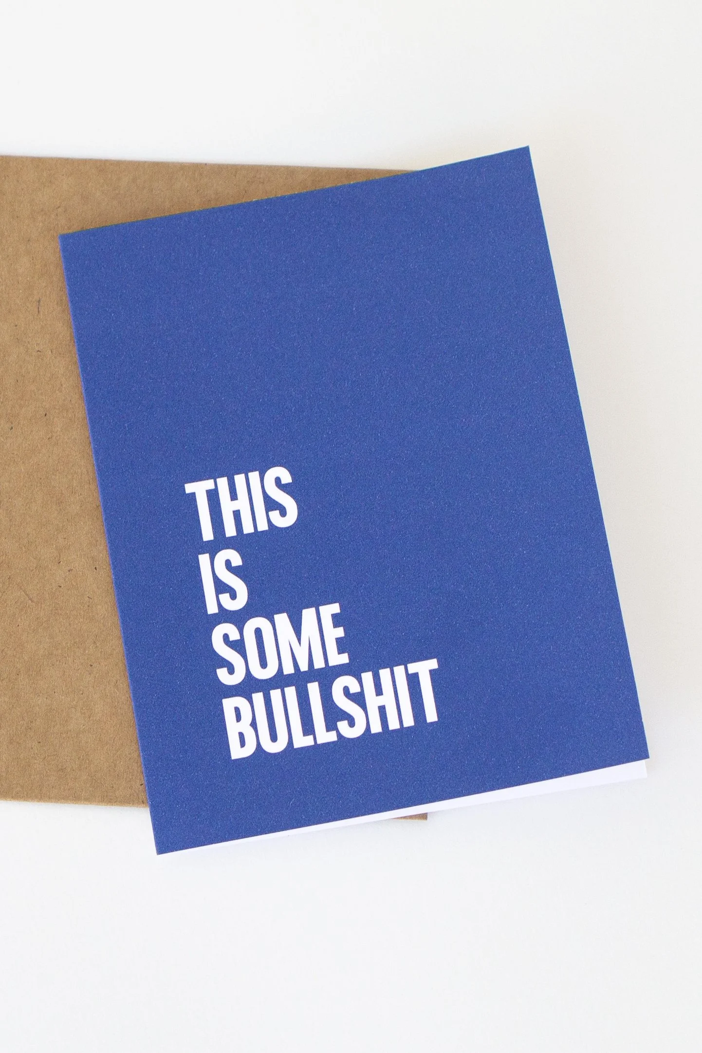 This sapphire blue card is great for those life isn’t fair moments. These four words will sum up how you really feel.