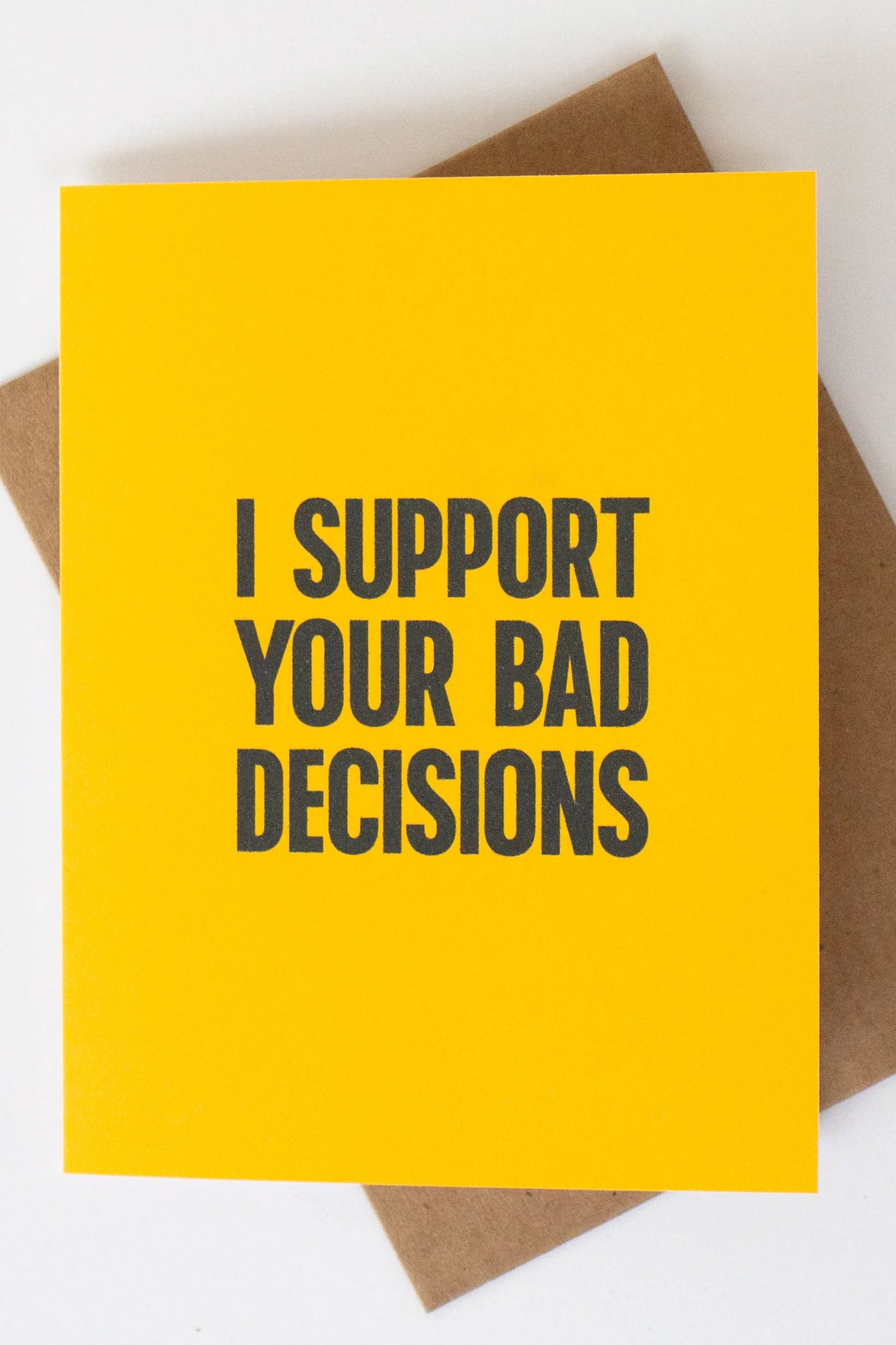 Bad Decisions – Funny Unfiltered Note Card | Workplace Humor