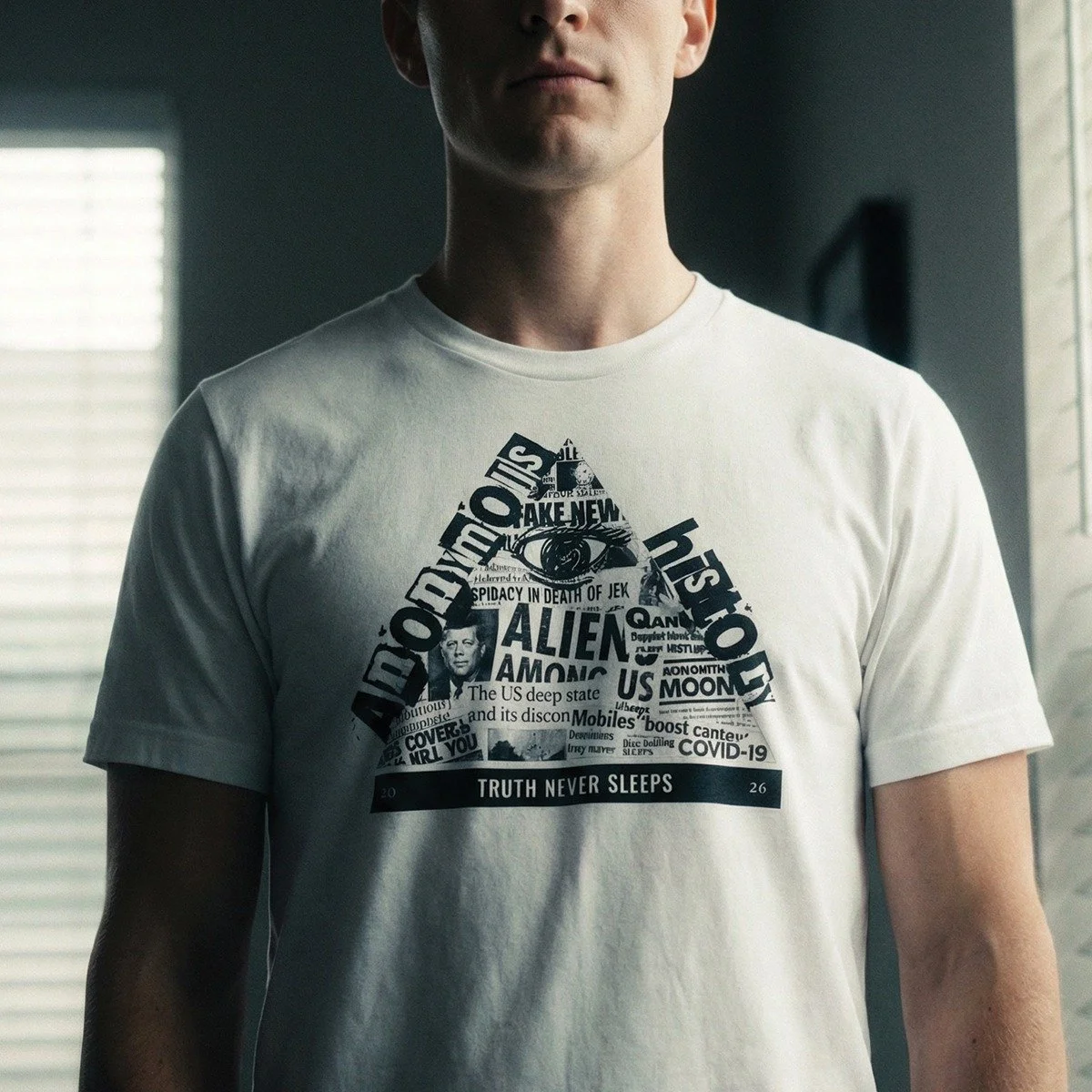 Working on new design. Mixing it up with some conspiracy. YES or NO?