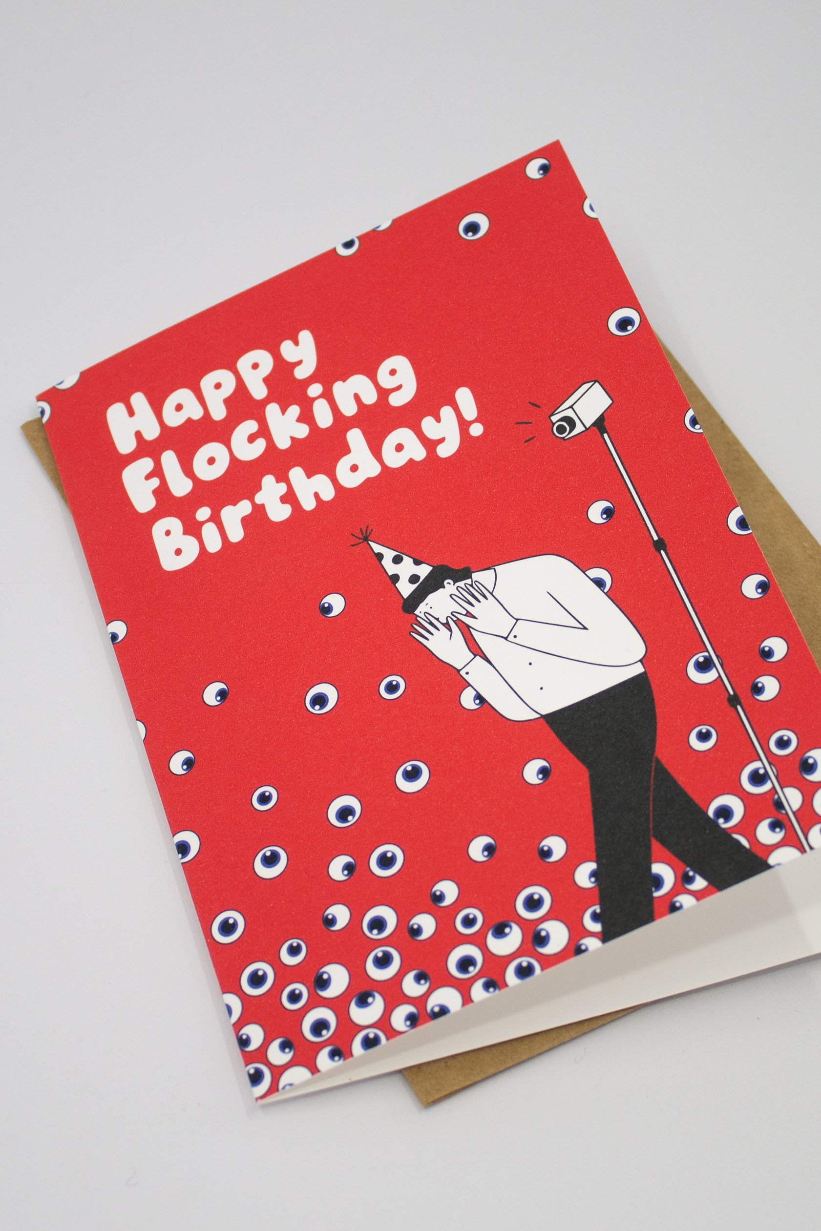 Happy Flocking Birthday – Funny Birthday Card | Surveillance Culture Flock Cameras Humor