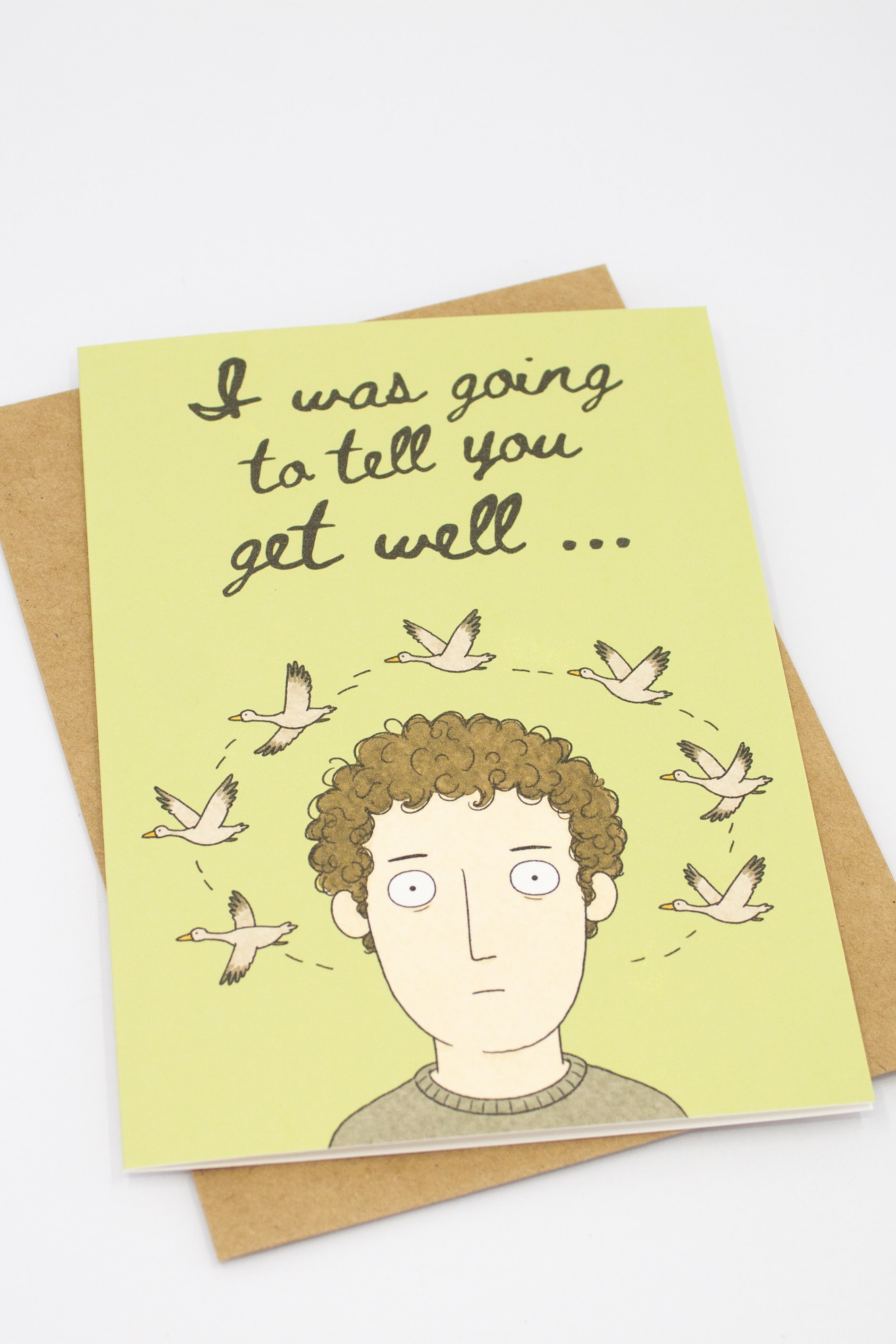 funny mental health greeting card offers a refreshingly honest take on anxiety
