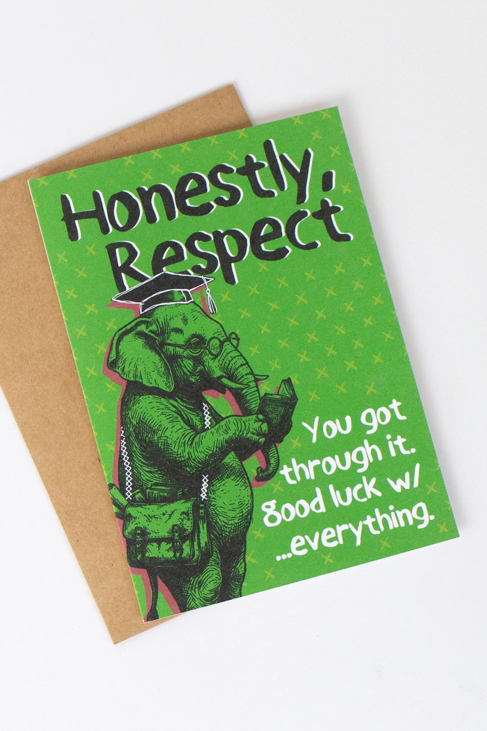 Funny and sarcastic graduation card for son, daughter, friend, or family member. They graduated, somehow. Congratulations graduate.