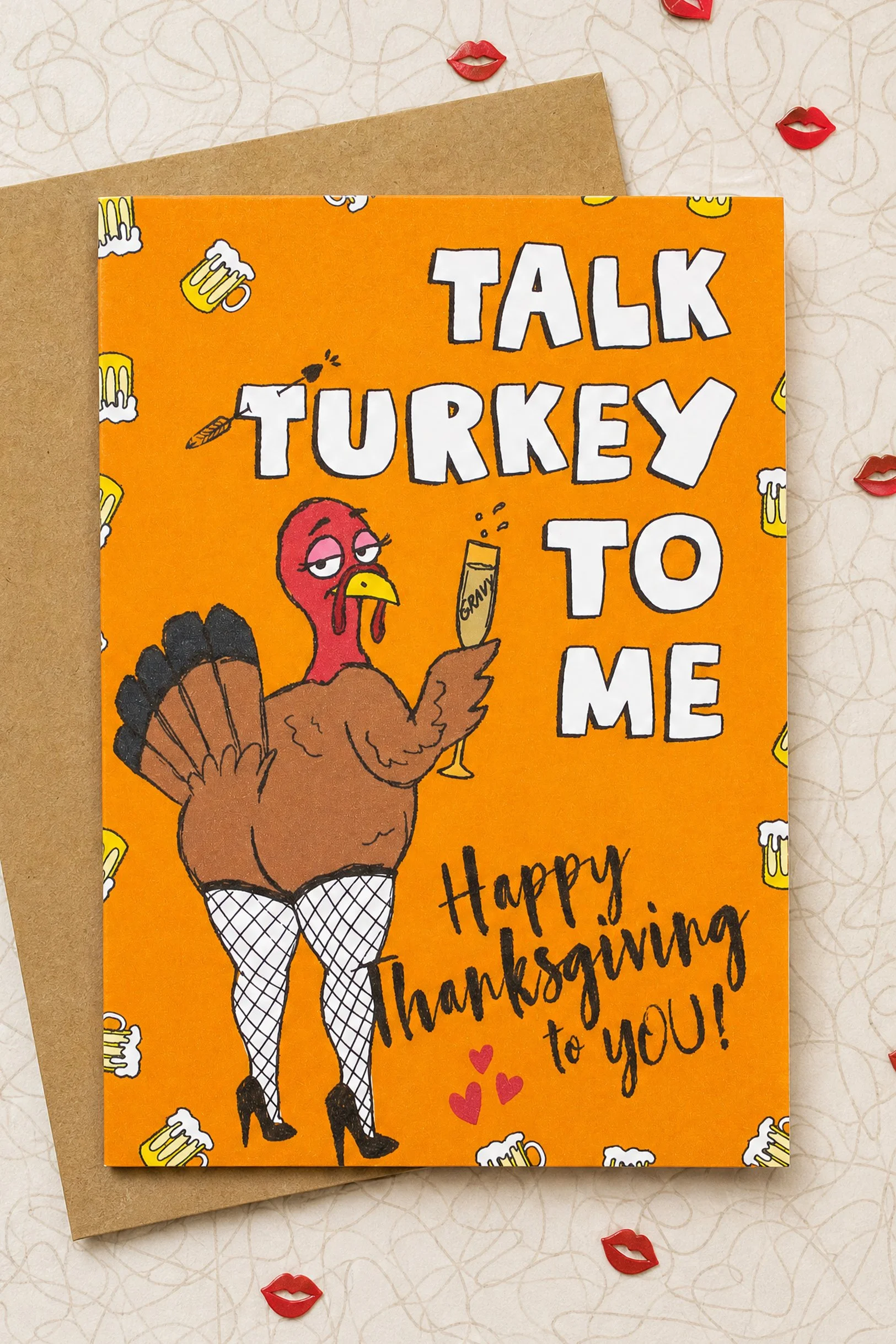 Funny "Talk Turkey To Me" Unique Thanksgiving Card