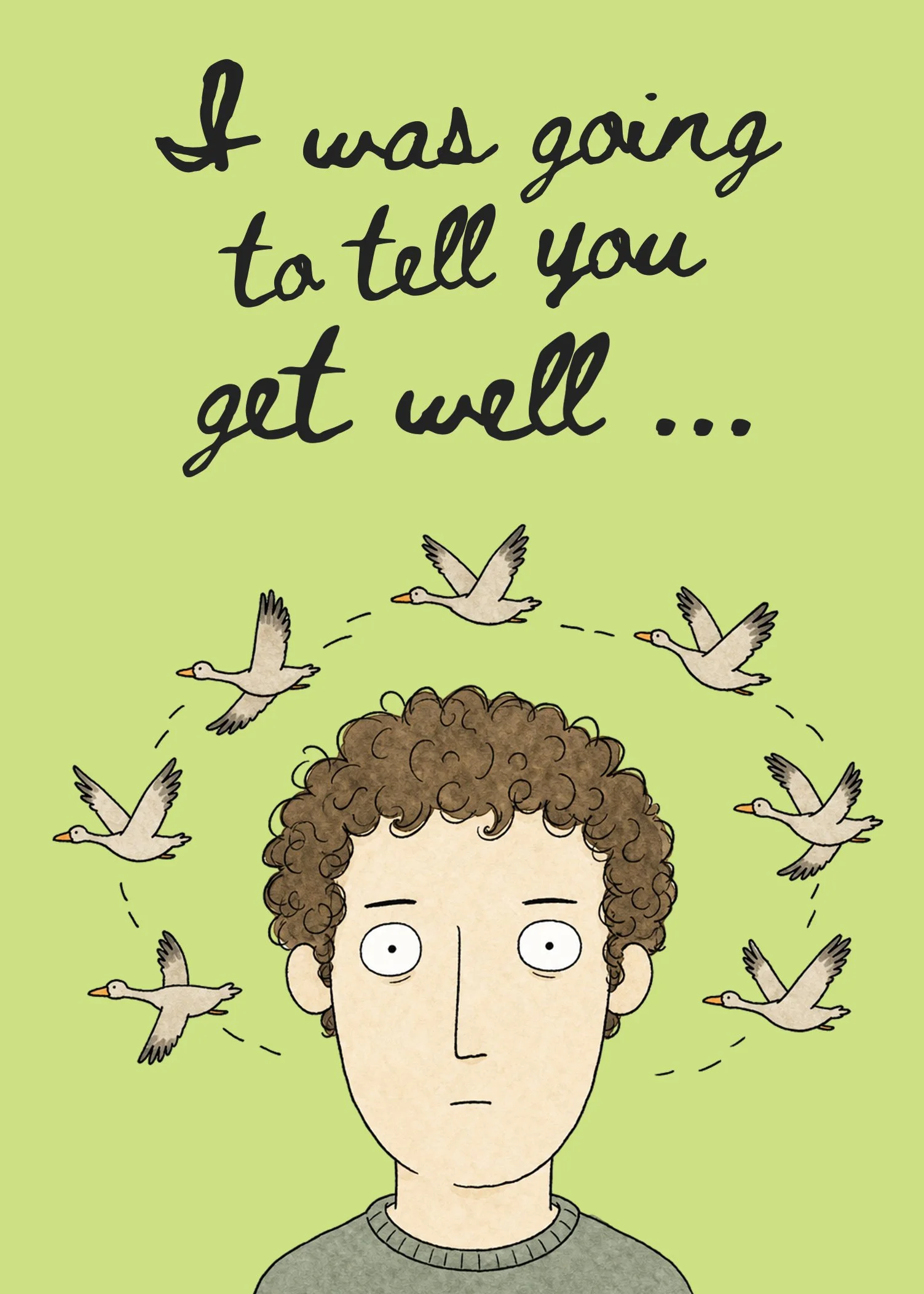 Voices – Funny Mental Health Get Well Card | Sarcastic Spouse Anxiety Card