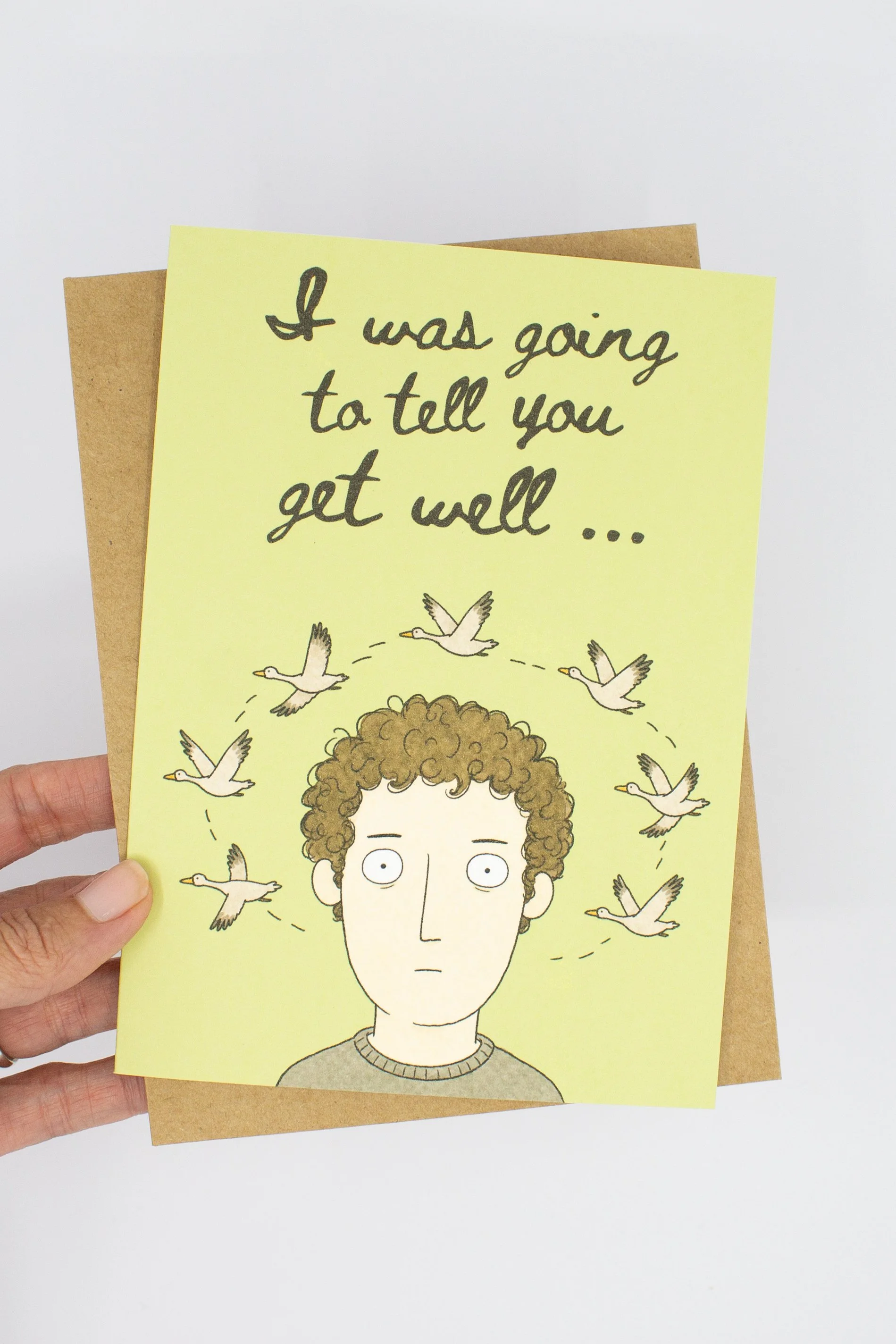 funny mental health greeting card offers a refreshingly honest take on anxiety